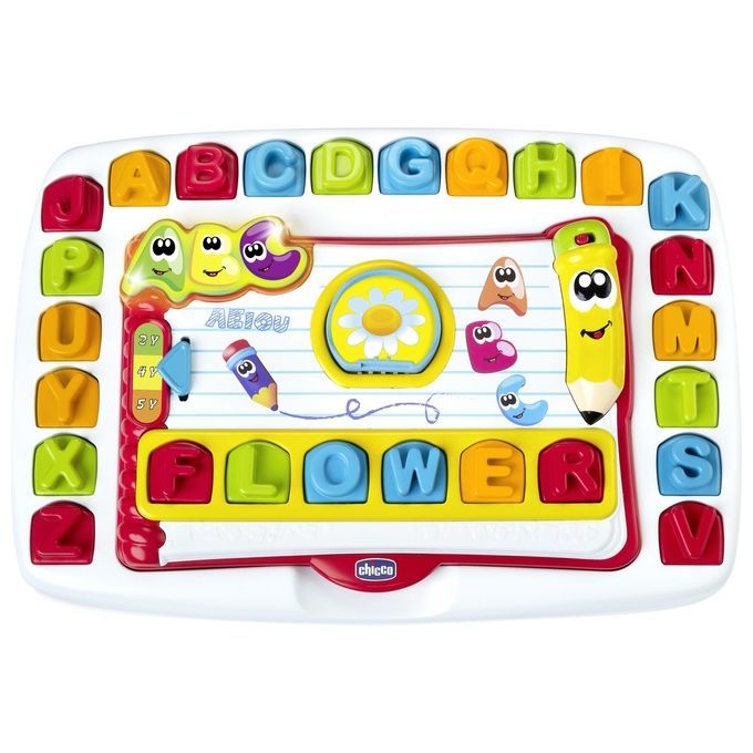 Chicco Banco Scuola Leggi e Impara, Lernspielzeug. Enthält Buchstaben und Zeichen. Mit Stiftdesign. Inklusive Buchstaben.