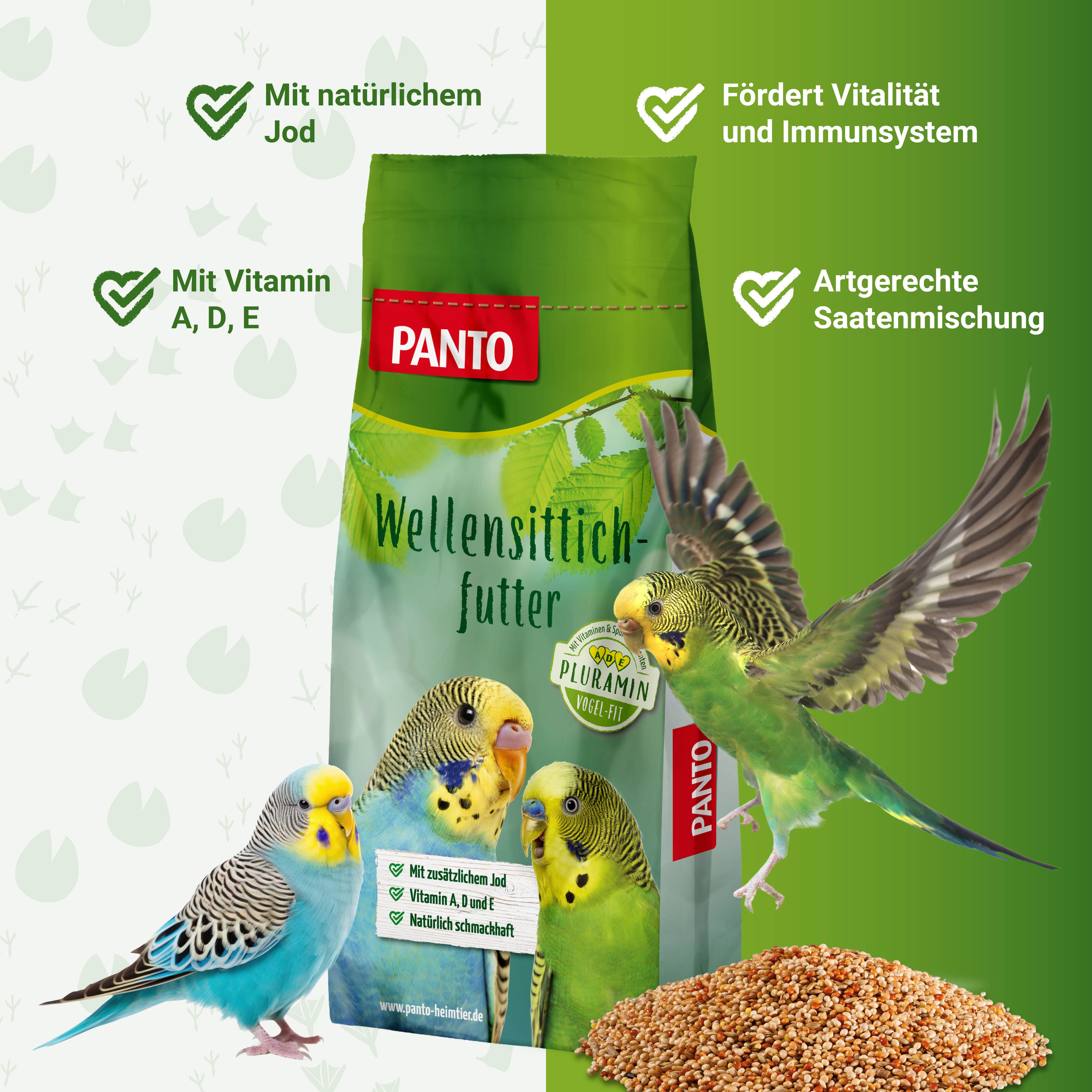PANTO® Wellensittichfutter mit Pluramin®
