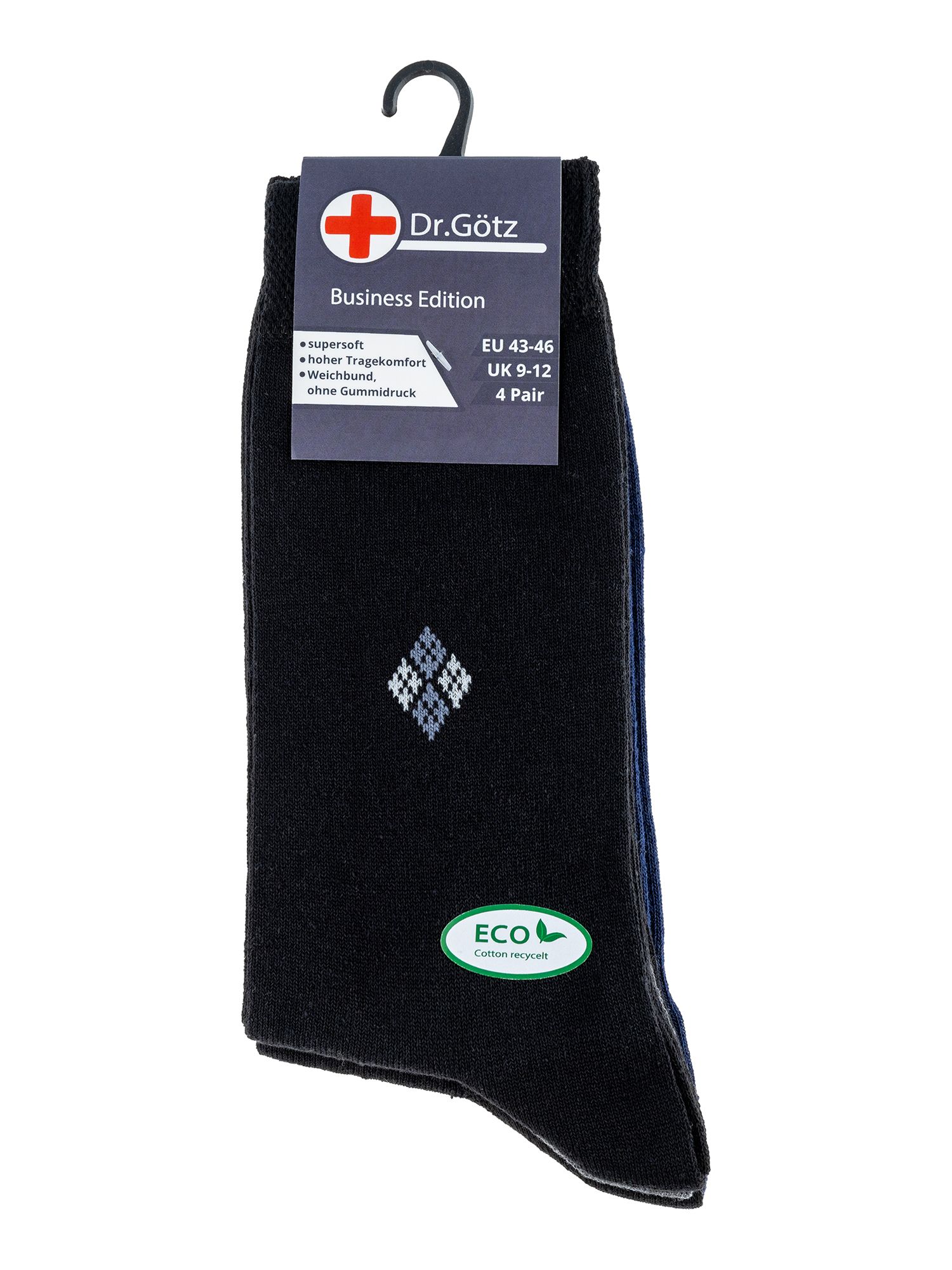 ChiliLifestyle Herren Diabetikersocken 12-Pack Dr. Götz Business - Größe 39-42