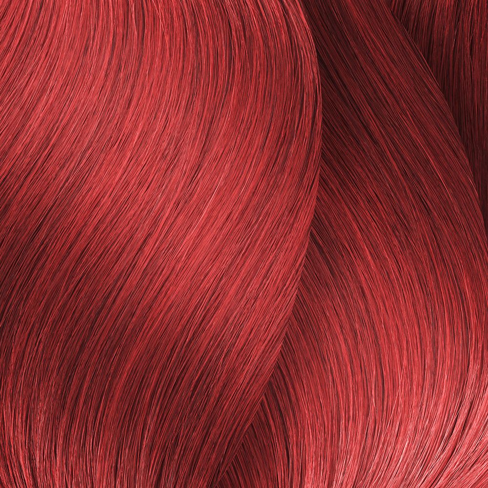 Nahaufnahme von leuchtend rotem Haar.