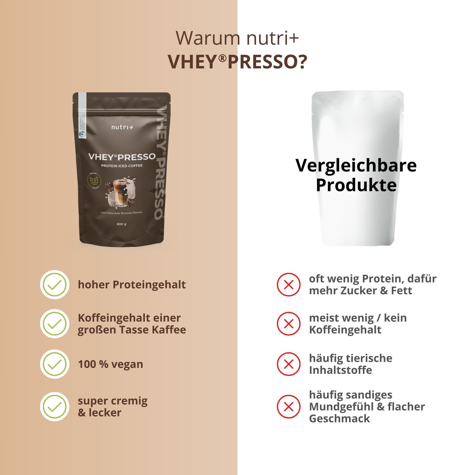 nutri+ Protein Kaffee Pulver - Vheypresso Vegan