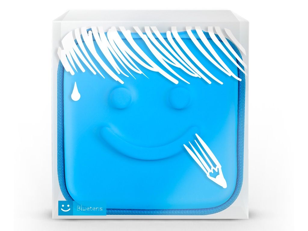 Praktische Aufbewahrungstasche für den Bluetens Classic (weiße Version).