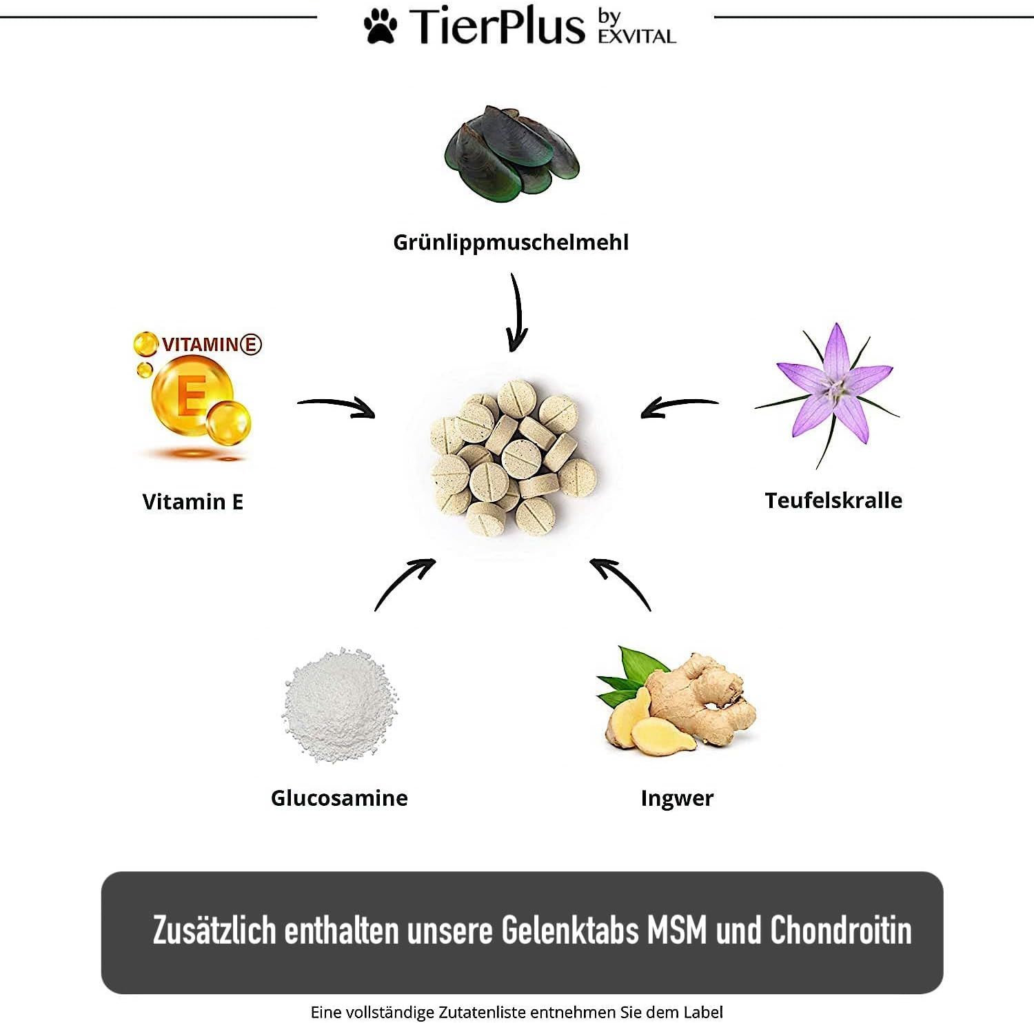 EXVital® Grünlippmuschel Plus - Gelenktabletten für Hunde