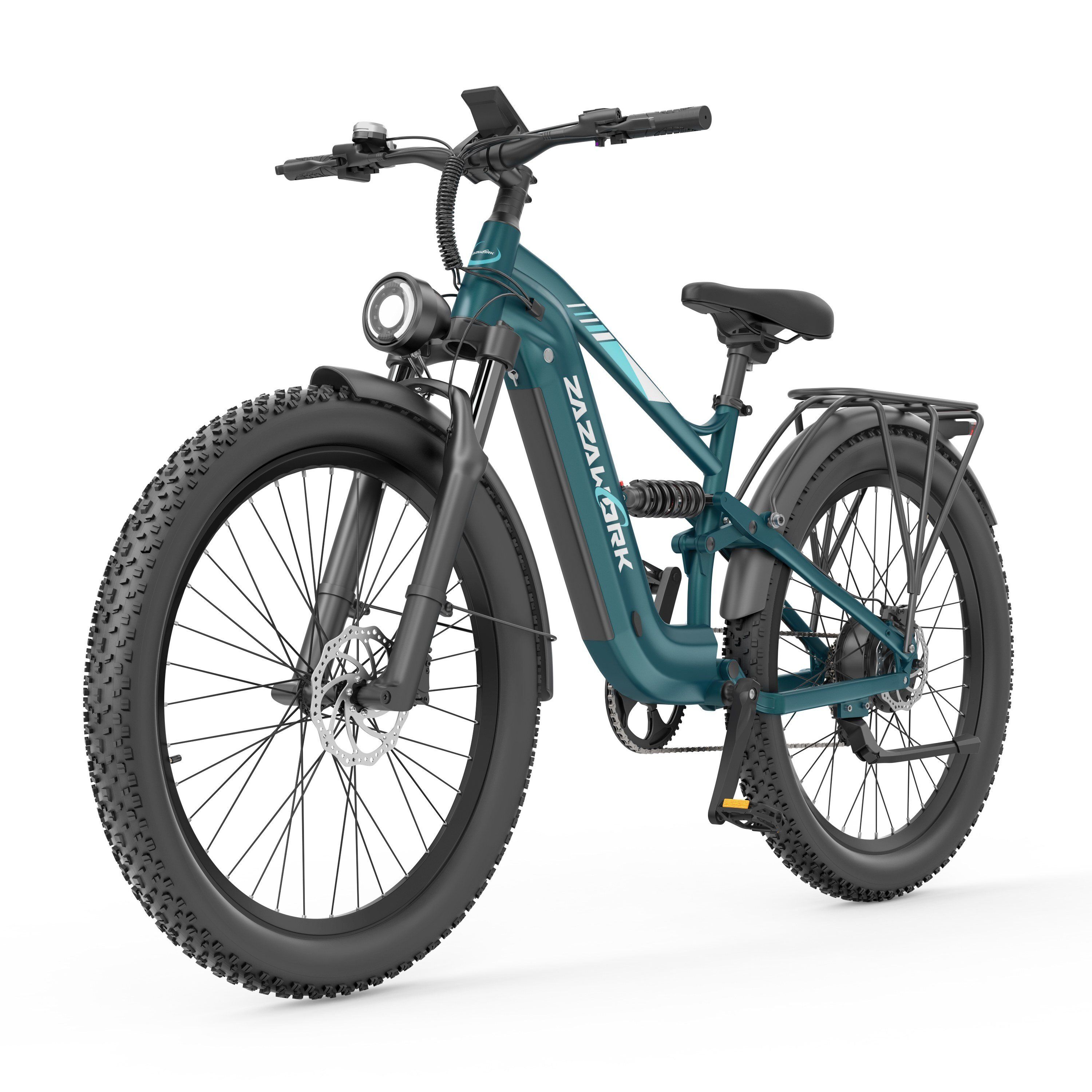 ZAZAWORK CF500 Elektrisches Mountainbike, 48V 20Ah Akku, 90 km Reichweite