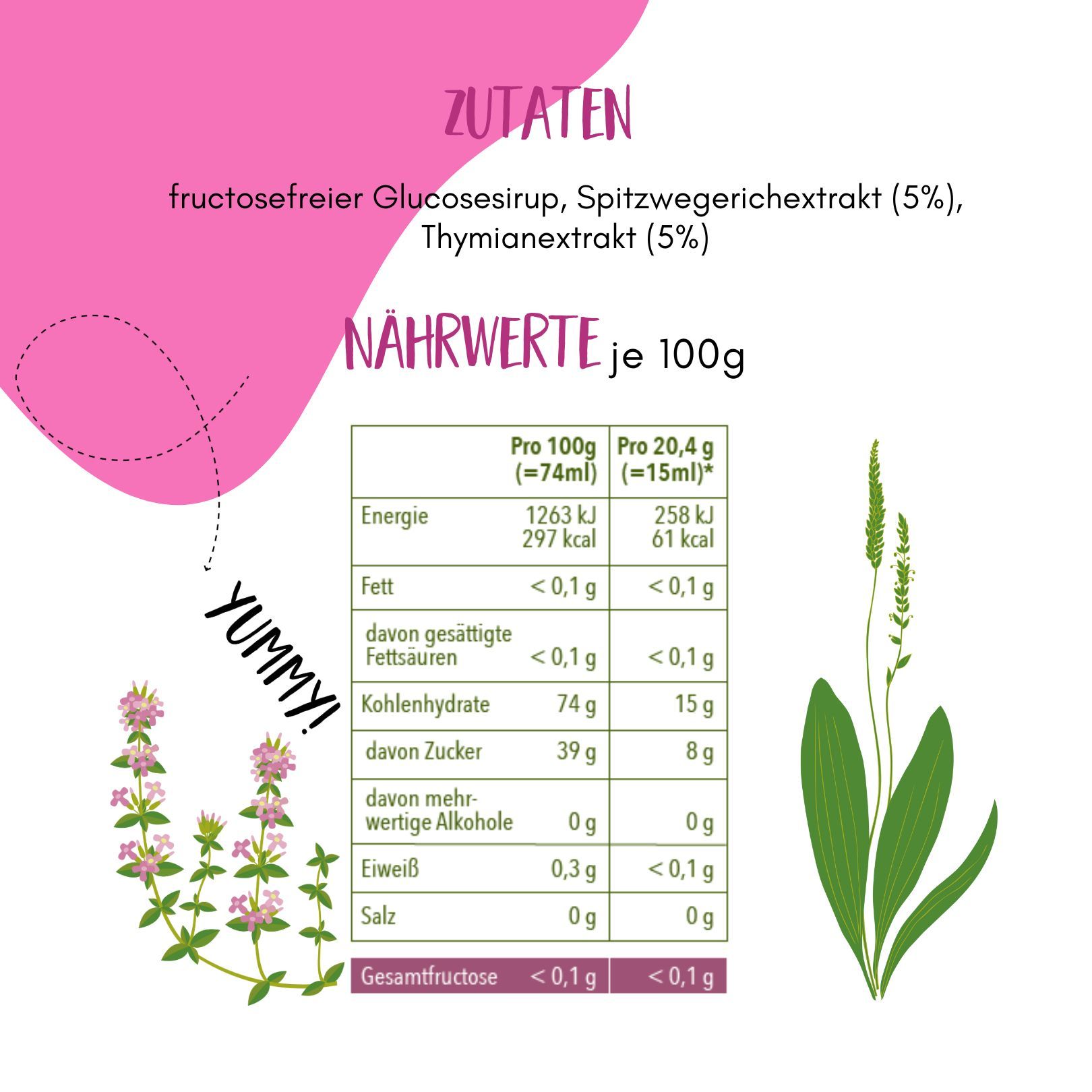 FRUNIX® Hustnix - Kräutersirup,  fructosefrei