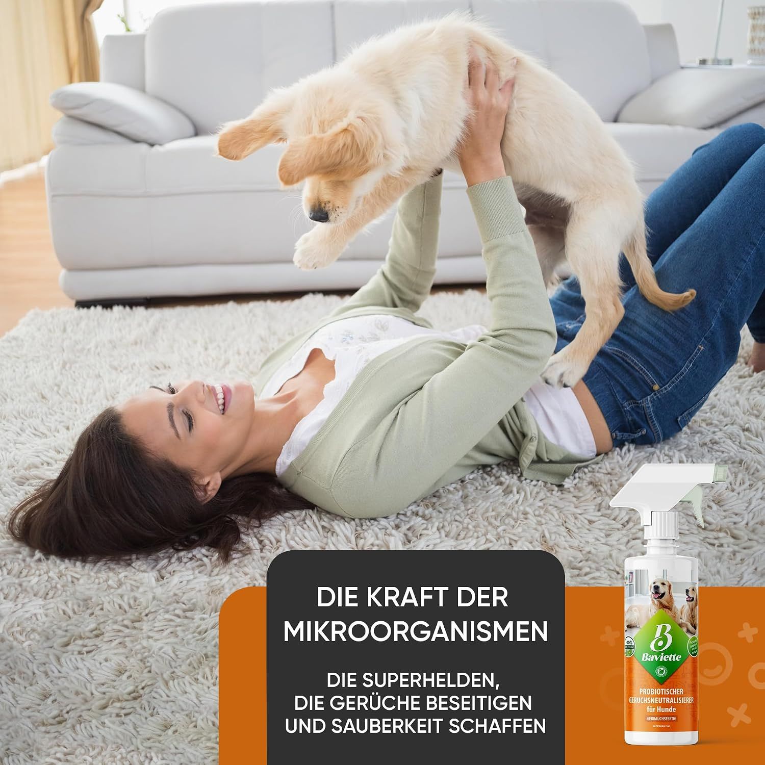 Baviette Probiotischer Geruchsneutralieser Konzentrat für Hundehaushalte