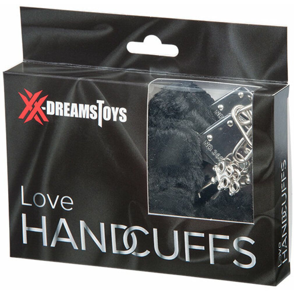 xx-dreamstoys Liebes-Handschellen m. Plüsch schwarz