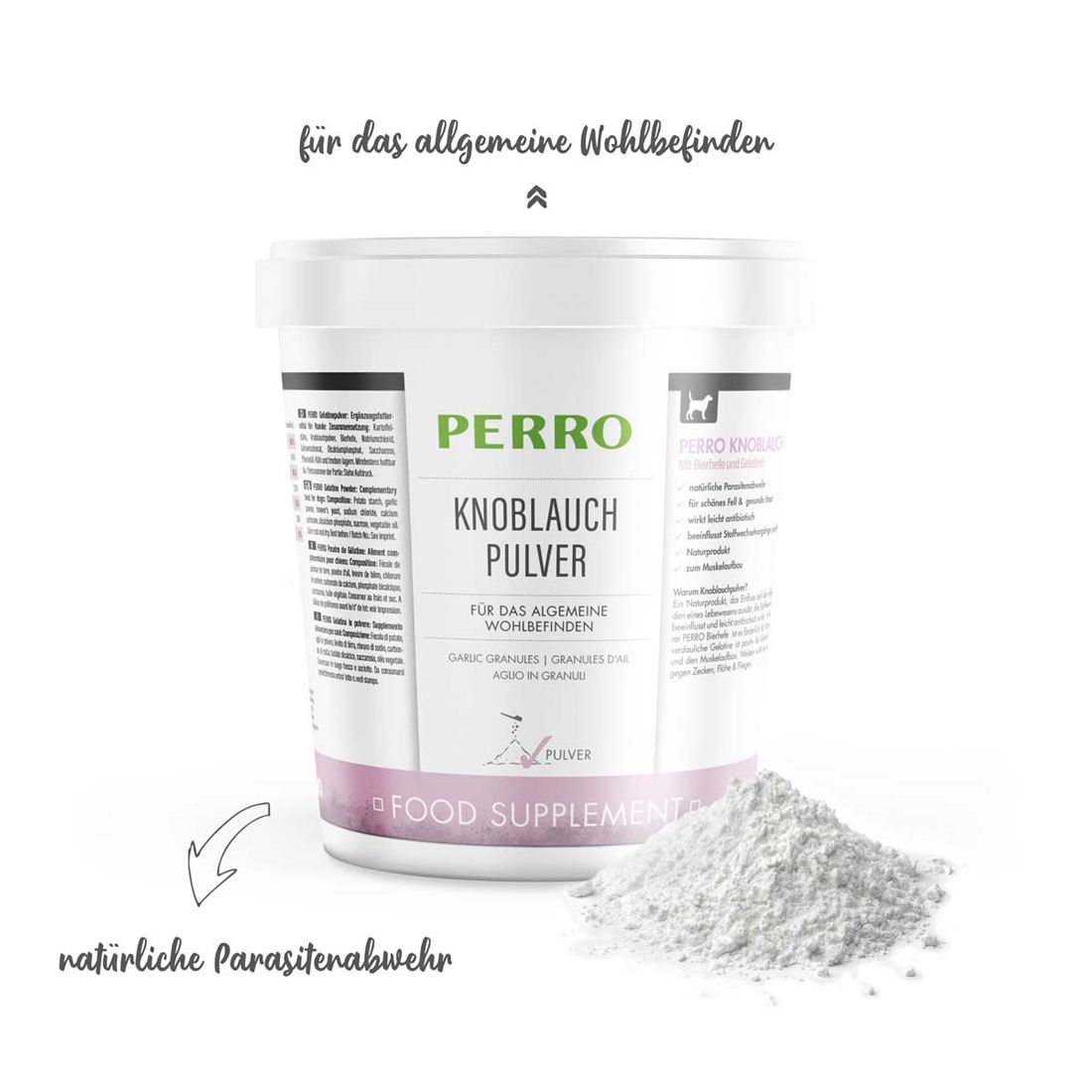 PERRO Knoblauchpulver für Hunde