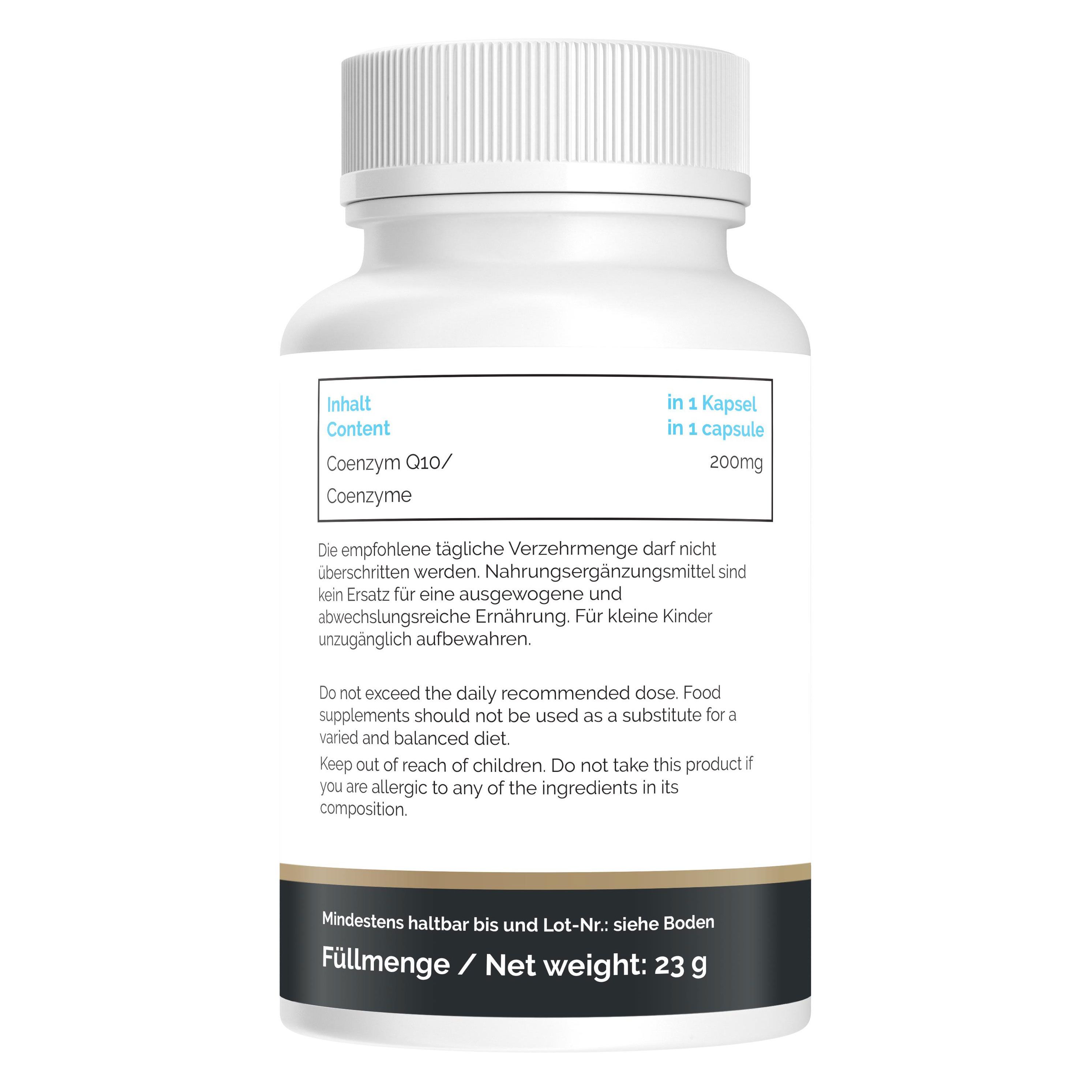 Natural Pro | Coenzym Q10 200mg HOCHDOSIERT pro Kapsel
