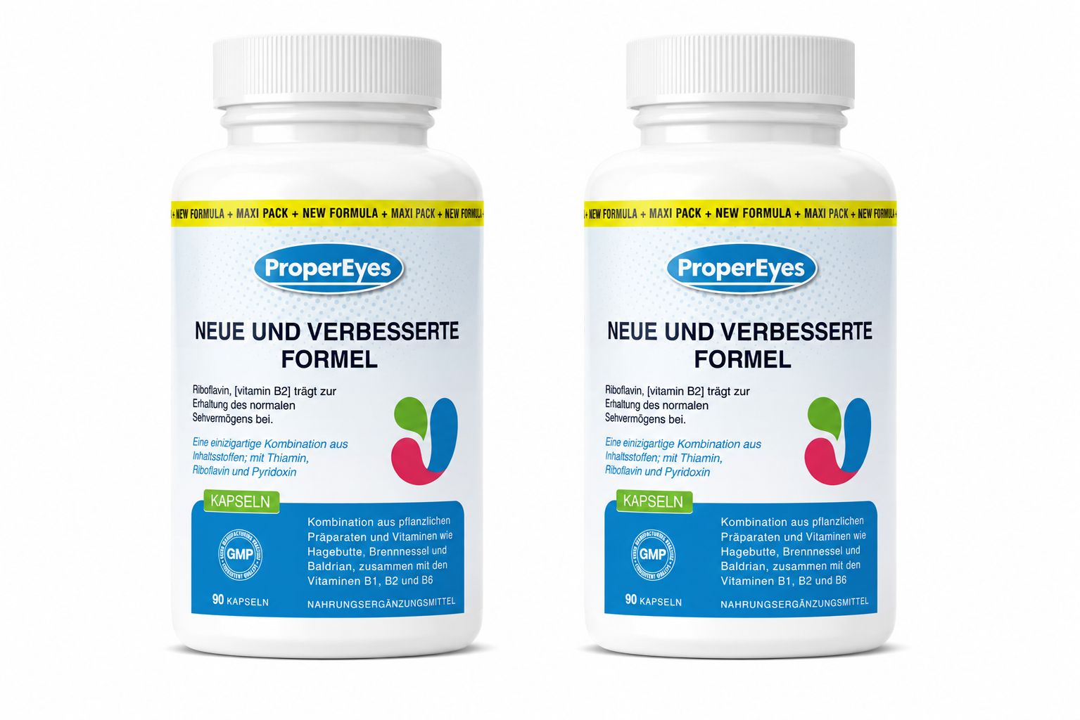Zwei Flaschen Optivell (Premium) Nahrungsergänzungsmittel mit je 60 Kapseln.