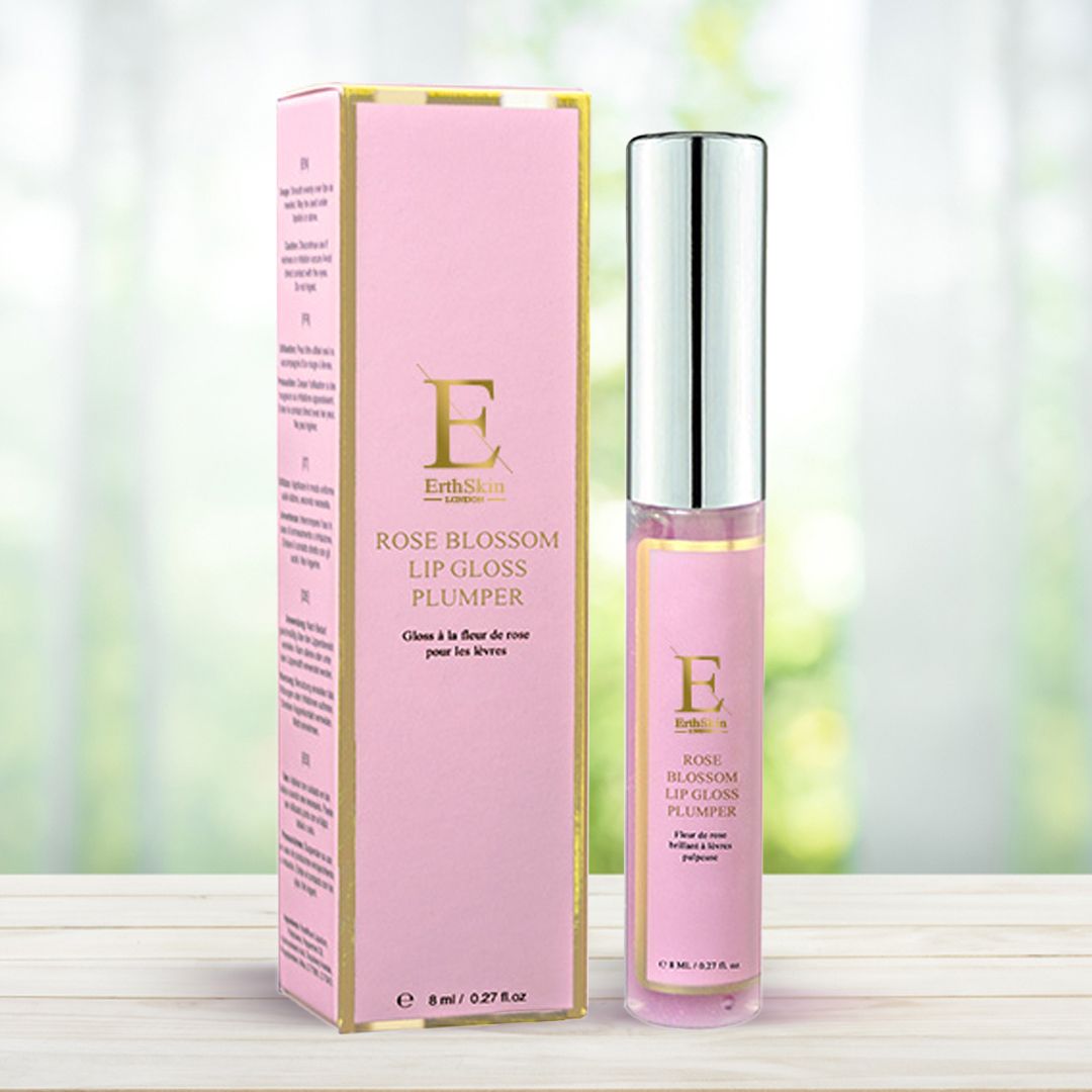 ErthSkin London Rosenblüten-Lipgloss, praller