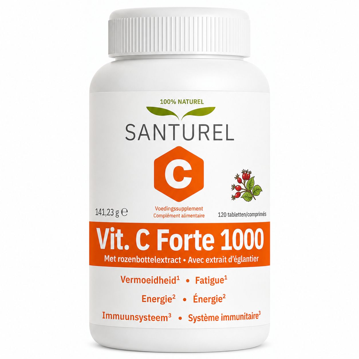 Santurel Vit. C Forte 1000 - Vitamin C mit Hagebuttenextrakt