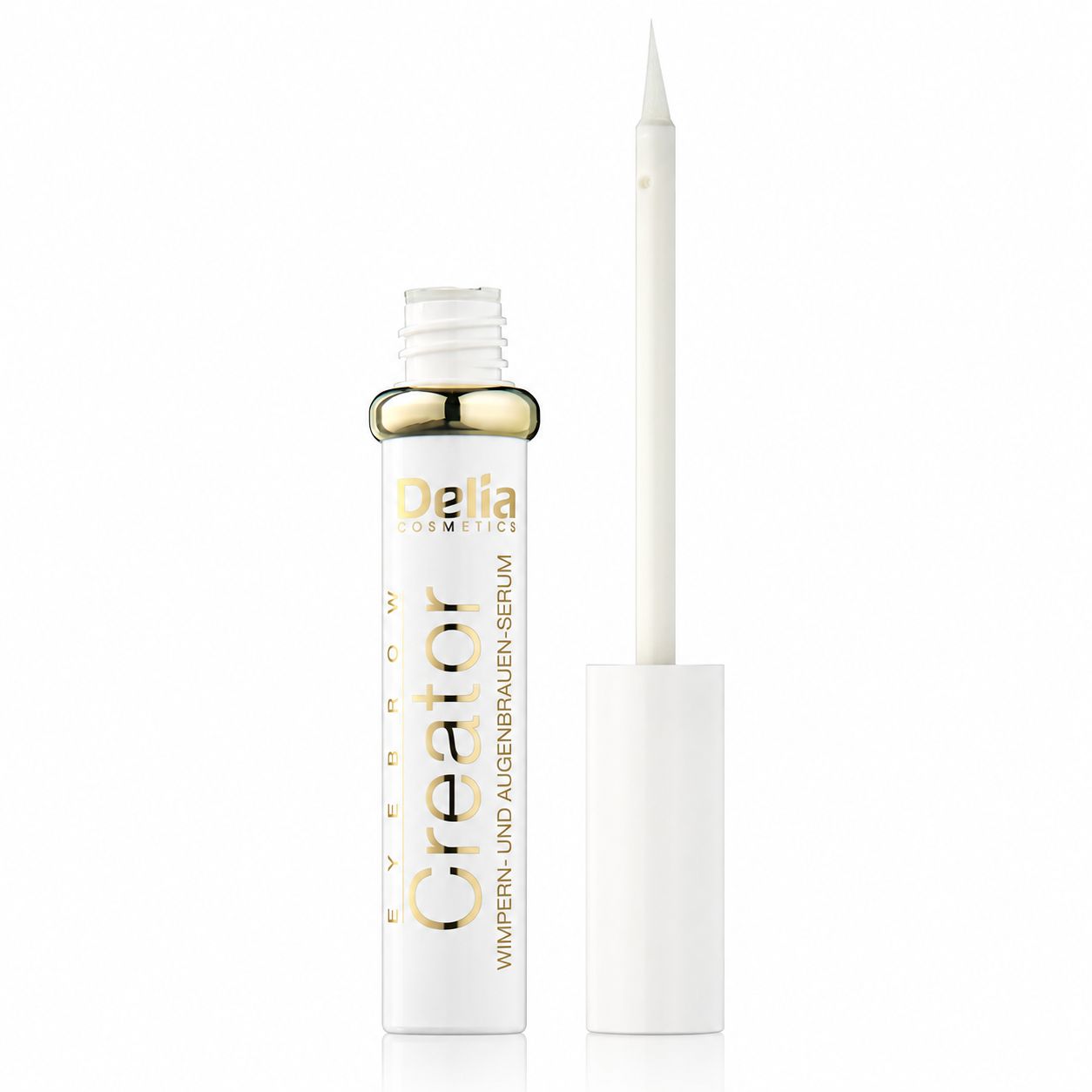 Delia Cosmetics Wimpern- und Augenbrauen-Serum mit Applikator.