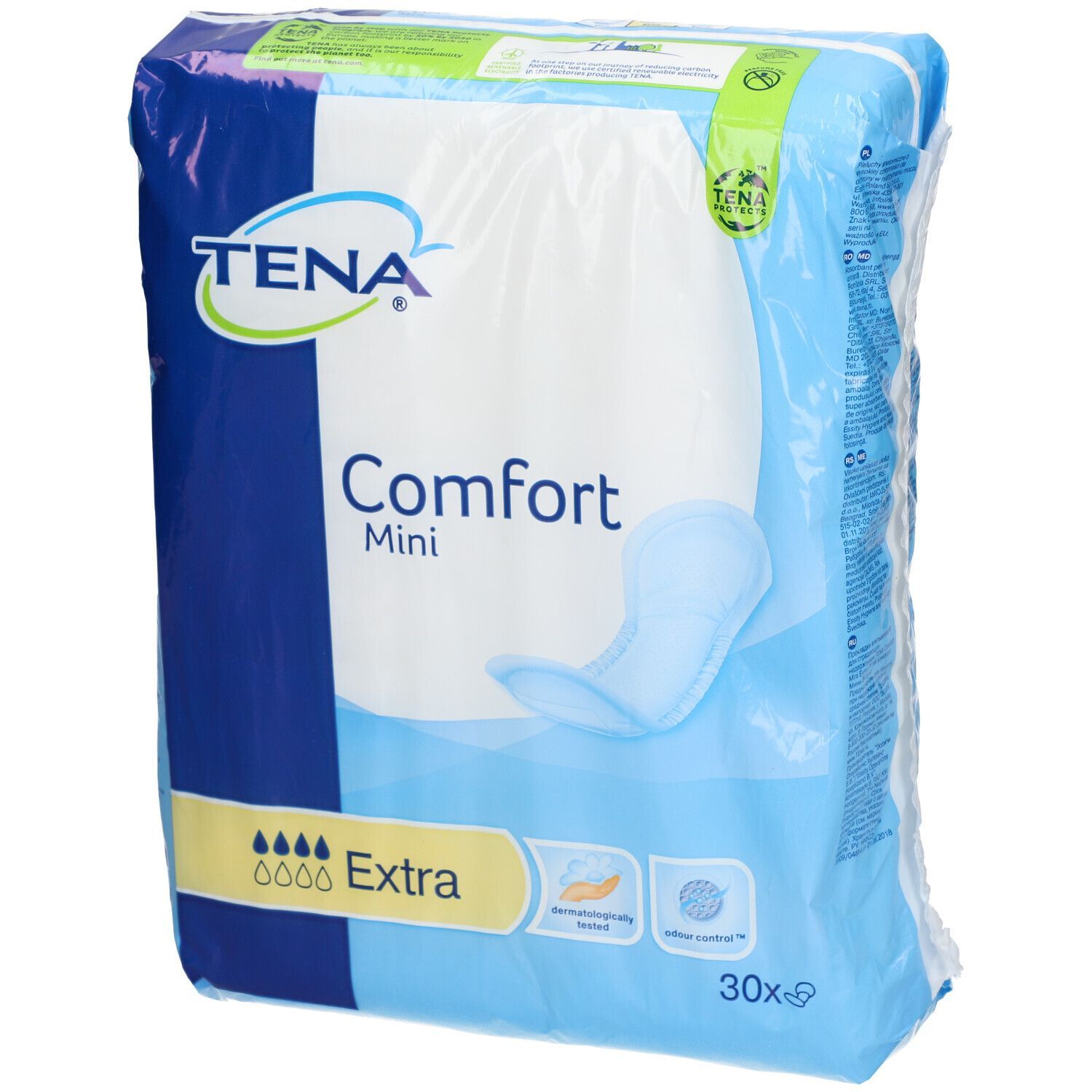 Tena Comfort Mini Einlagen, 30 Stück. Saugstärke Extra.
