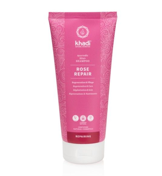 khadi Naturkosmetik Ayurvedisches Elixier Shampoo Rose Repair