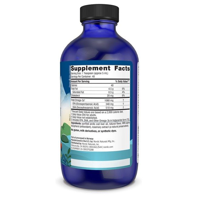 Nordic Naturals Arktischer Lebertran - Erdbeergeschmack