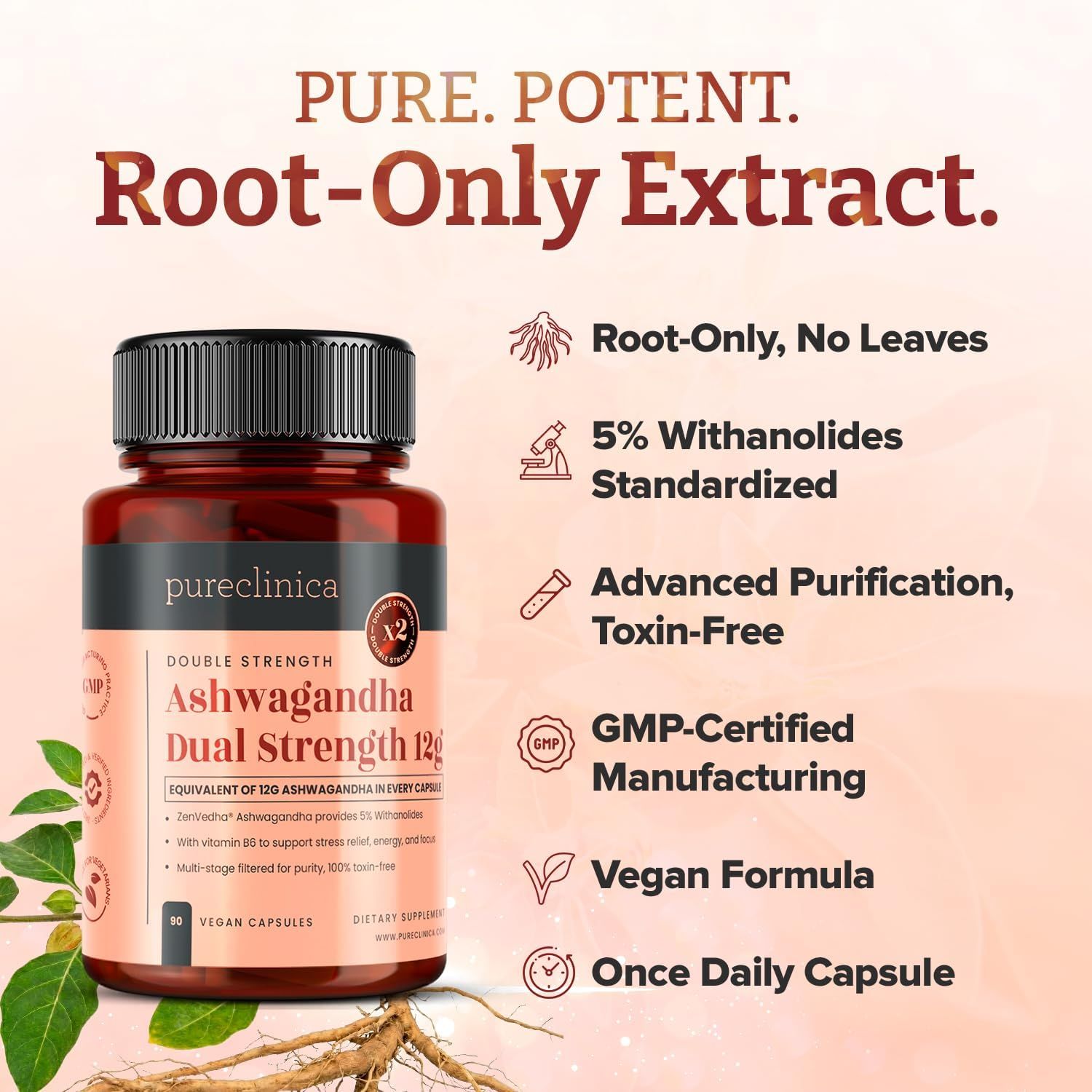 pureclinica Ashwagandha Kapseln