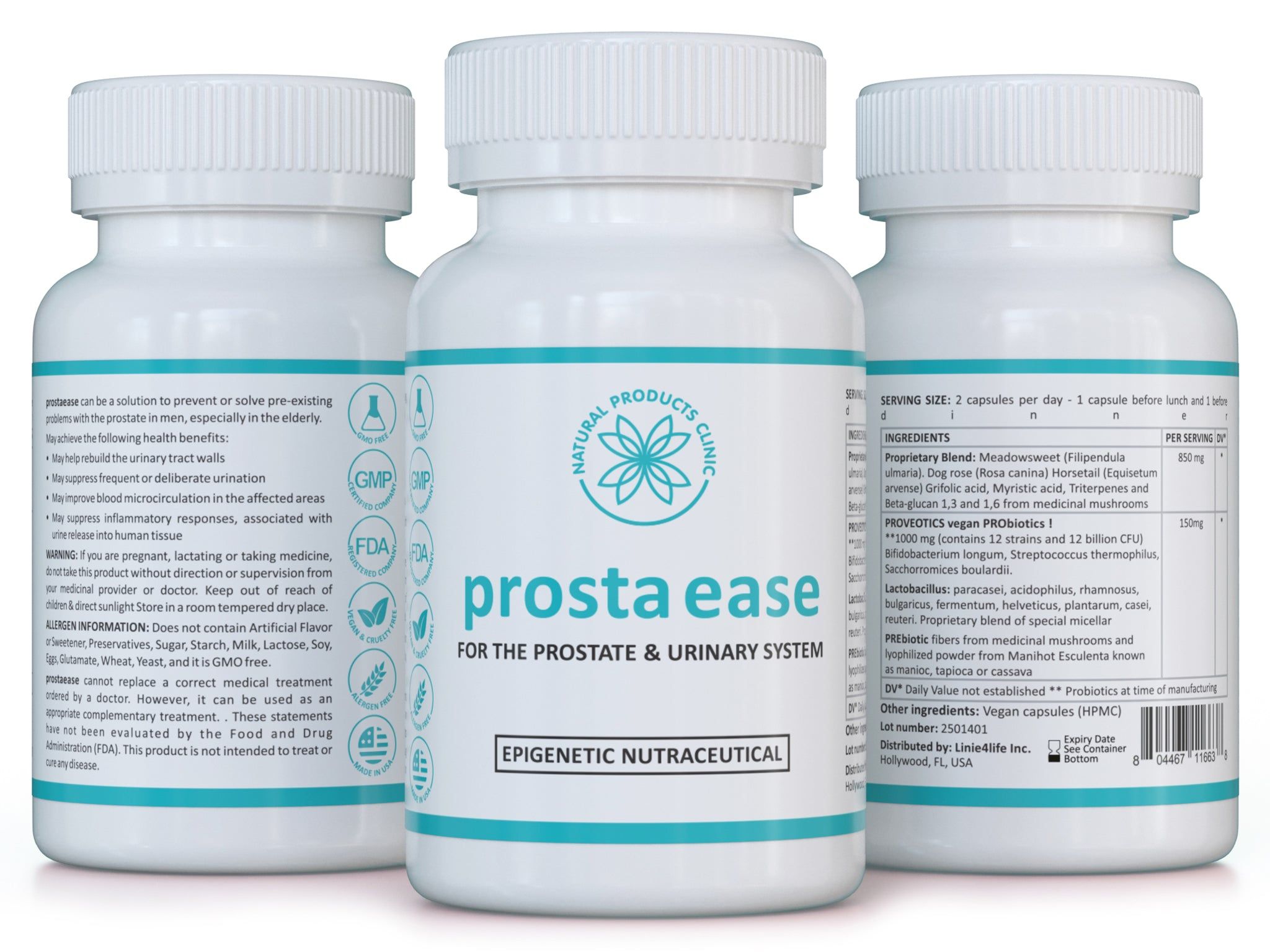 Natural Products Clinic Prosta Ease – Männer-Komplex für Prostata und Harnwege