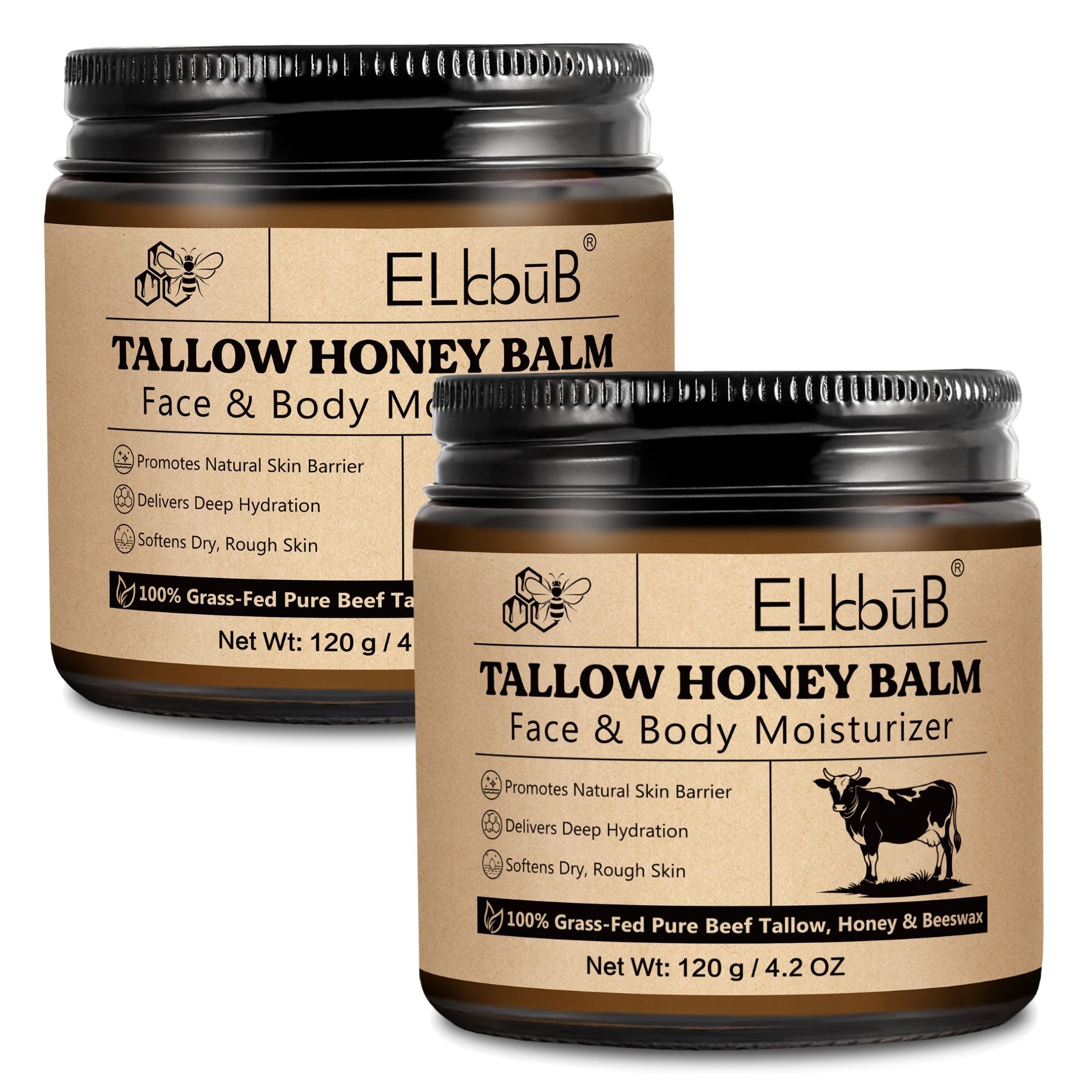 P-Beauty Tagescreme Honig Beef Tallow für Hautpflege