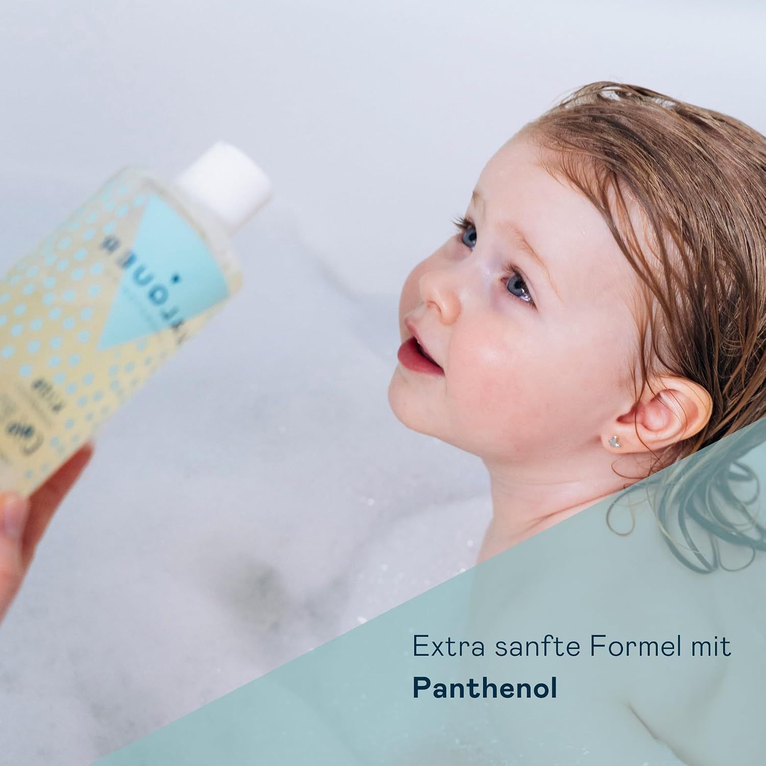 VALQUER Kids Shampoo 400ml Flasche mit Enten-Badeaccessoires.