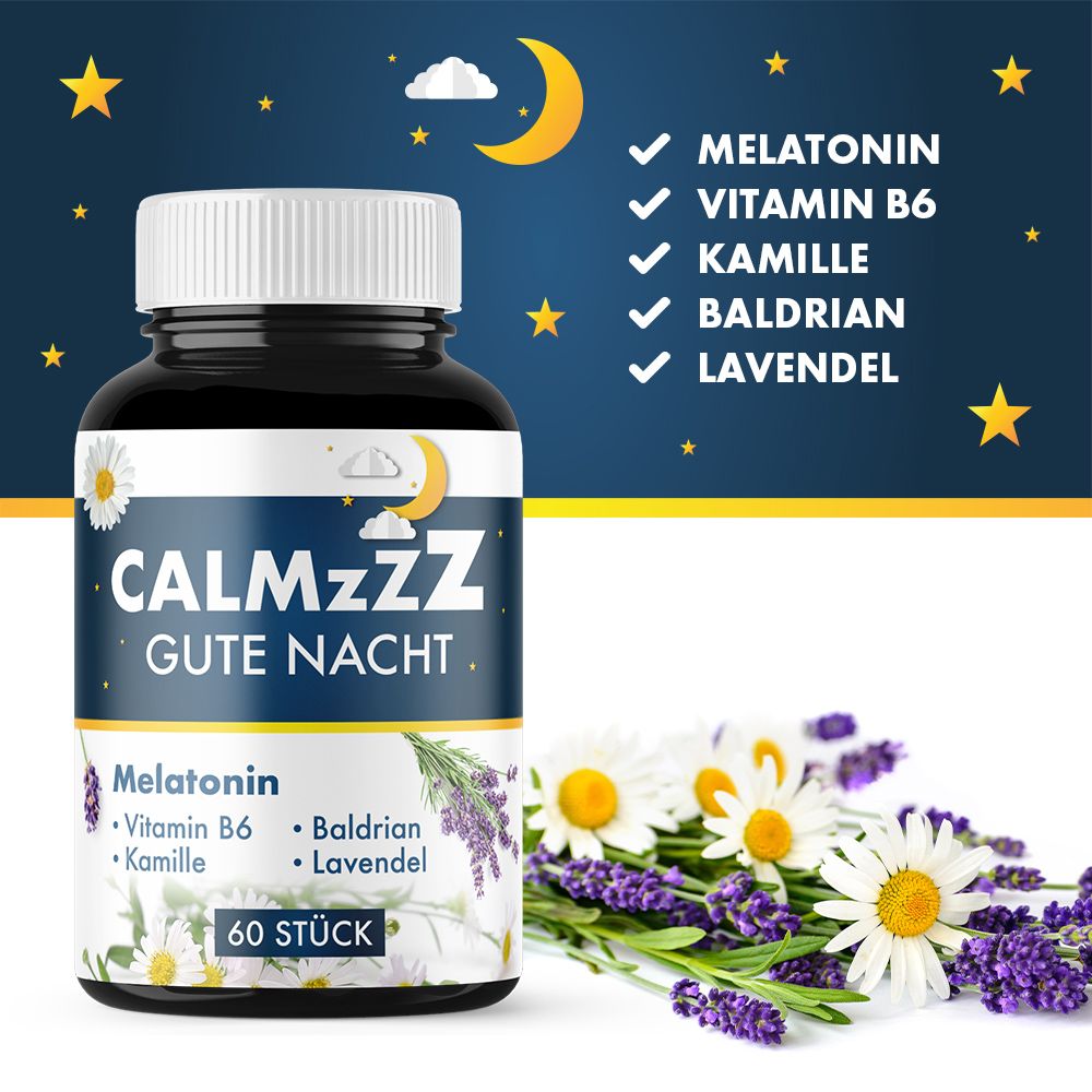 CalmZzz Gute Nacht Melatonin Gummibärchen