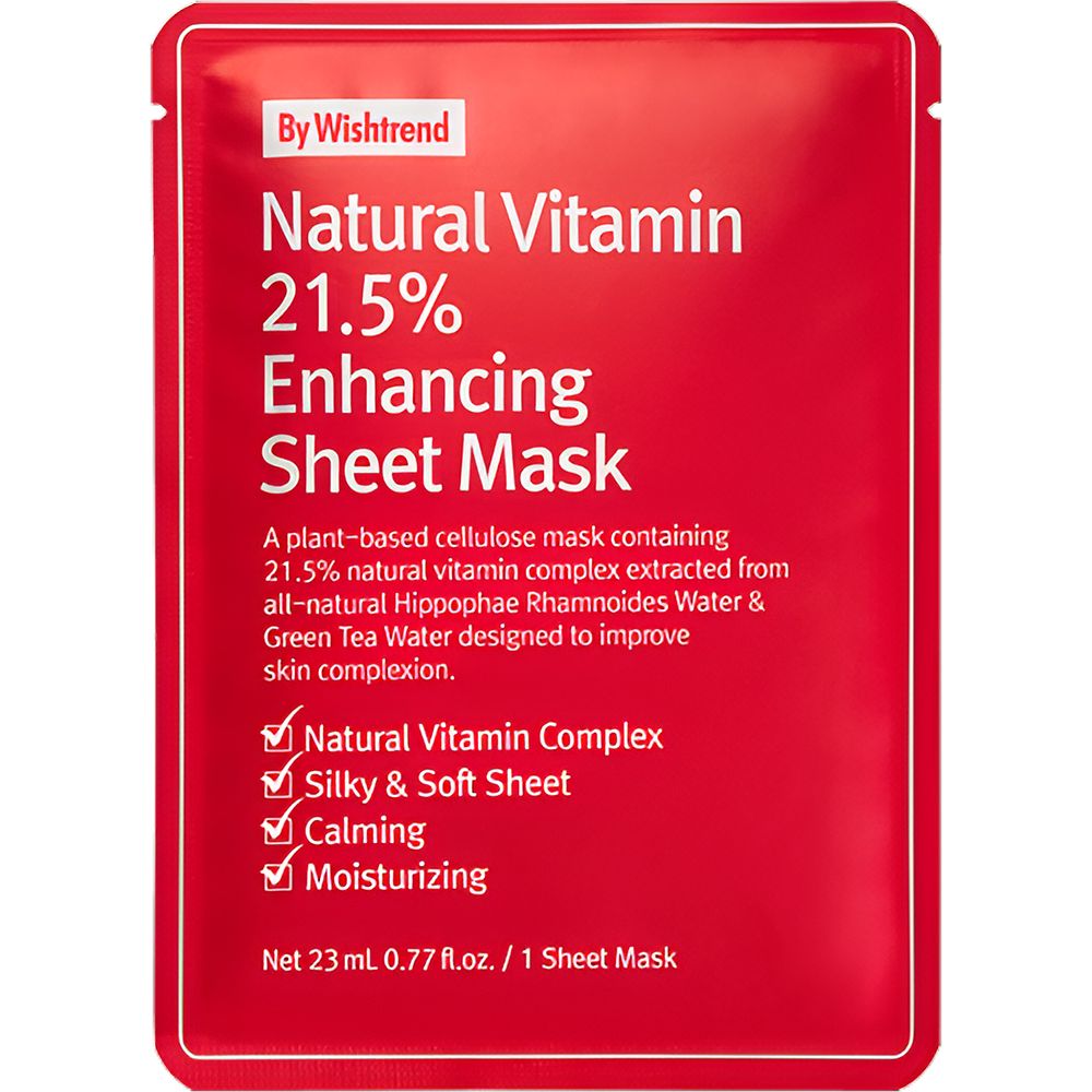 By Wishtrend Natural Vitamin C 21.5% Enhancing Face mask