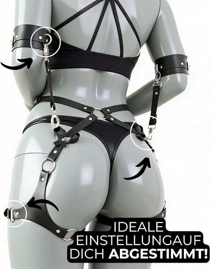 FOPS Harness Handschellen-Set Verstellbarer Bondage Gürtel
