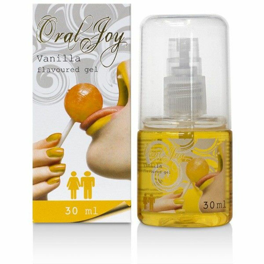 Cobeco Oral Joy Vanilla: Flavour Gel in 30ml Flasche mit Pumpspender, in Schutzhülle.