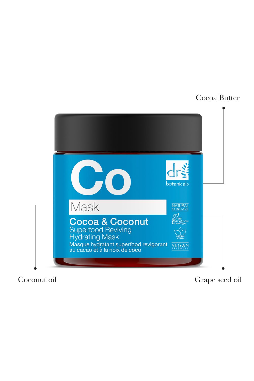 Dr Botanicals Cocoa & Coconut Superfood Reviving Hydrating Mask