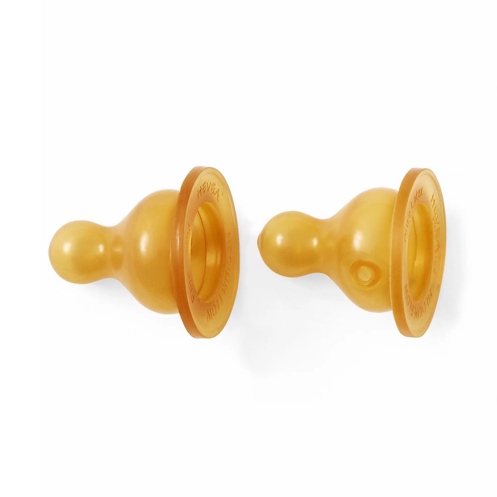 Hevea Trinksauger für Babyfläschchen Naturkautschuk Set 3-24 Monate