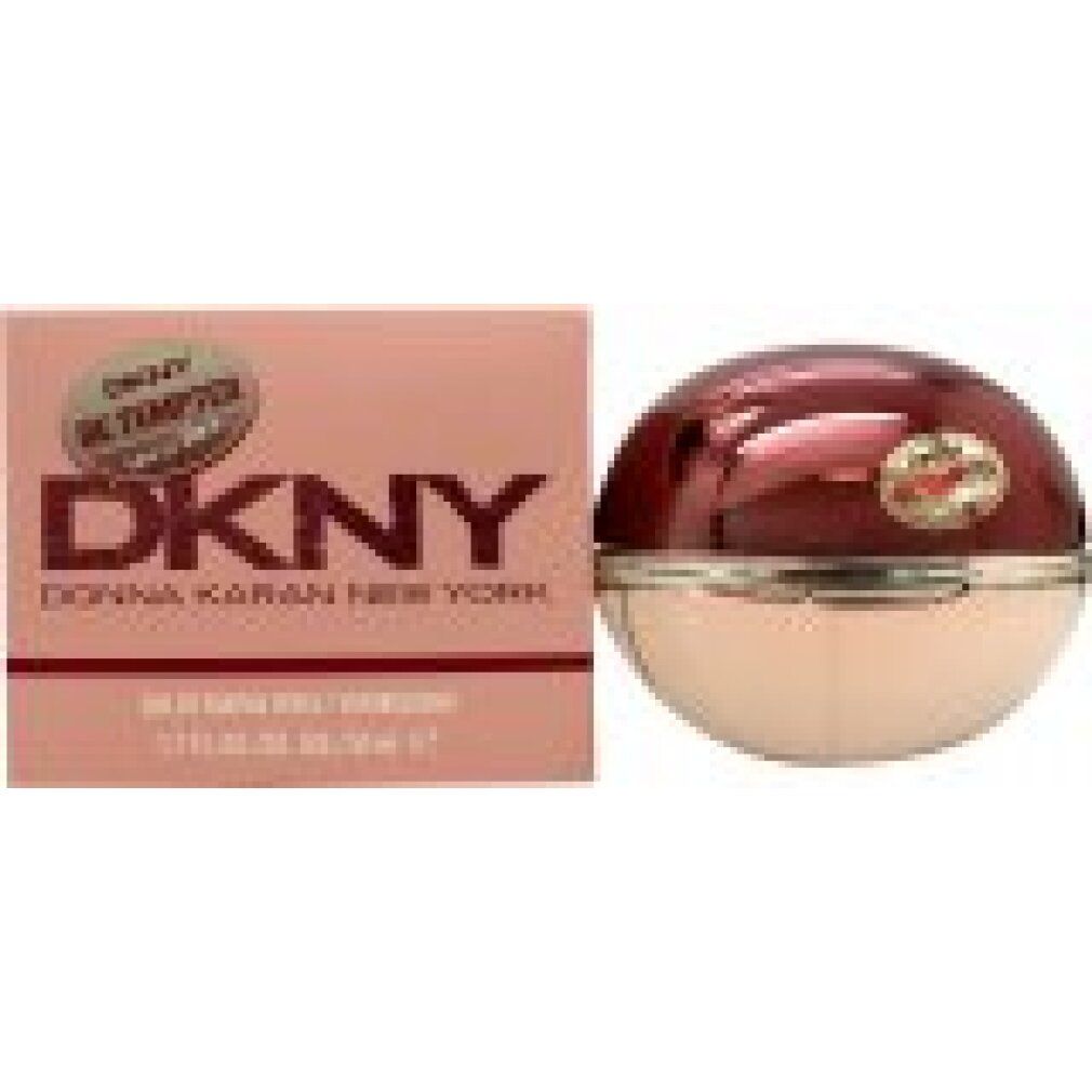 Rosa Verpackung und runder Flakon. DKNY Be Tempted. Eau de Parfum Spray.