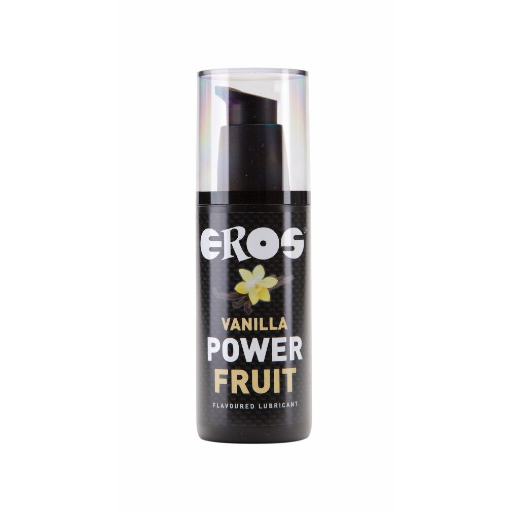 Eros Power Fruit Massagegel Vanille, 100ml Flasche mit Pumpspender.