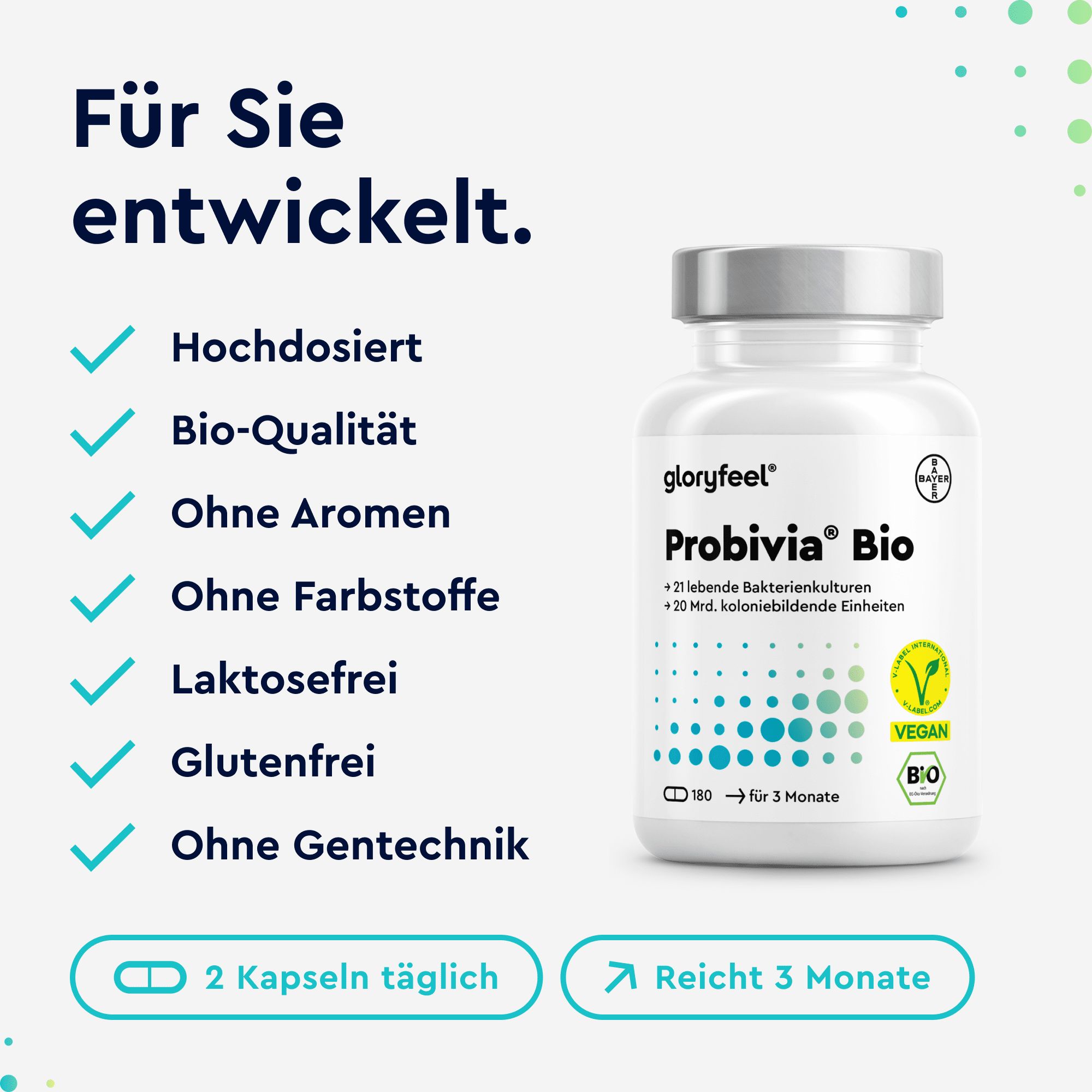 gloryfeel® Bio Probivia Bakterienkulturen Kapseln