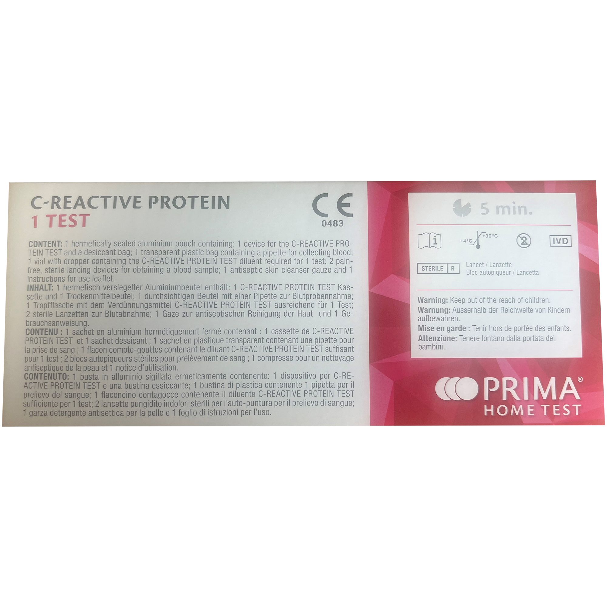 PRIMA | C-Reaktives Protein Home Test