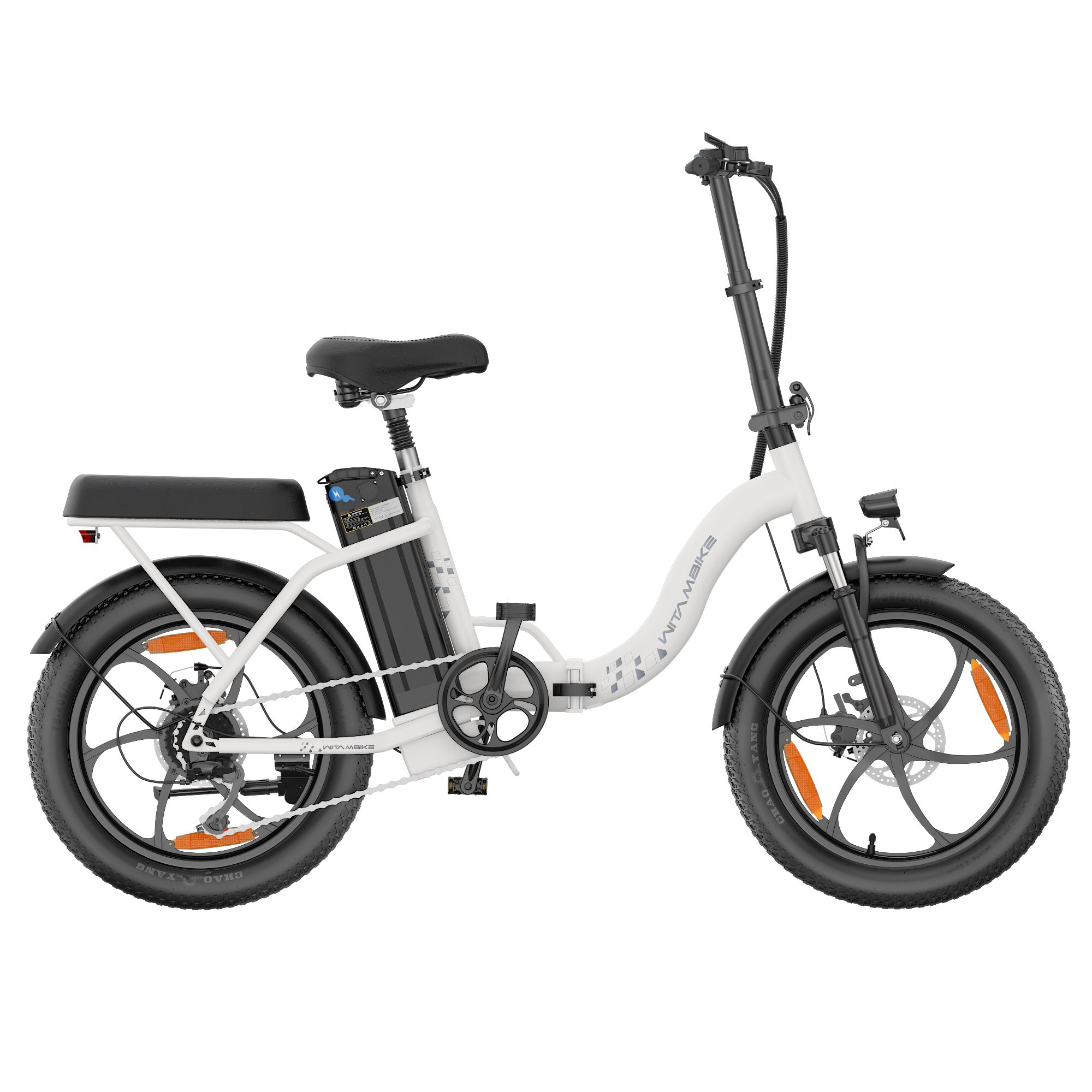 WITAMBIKE C16 Elektrisches Klapprad mit herausnehmbarem 48V-16Ah-Akku