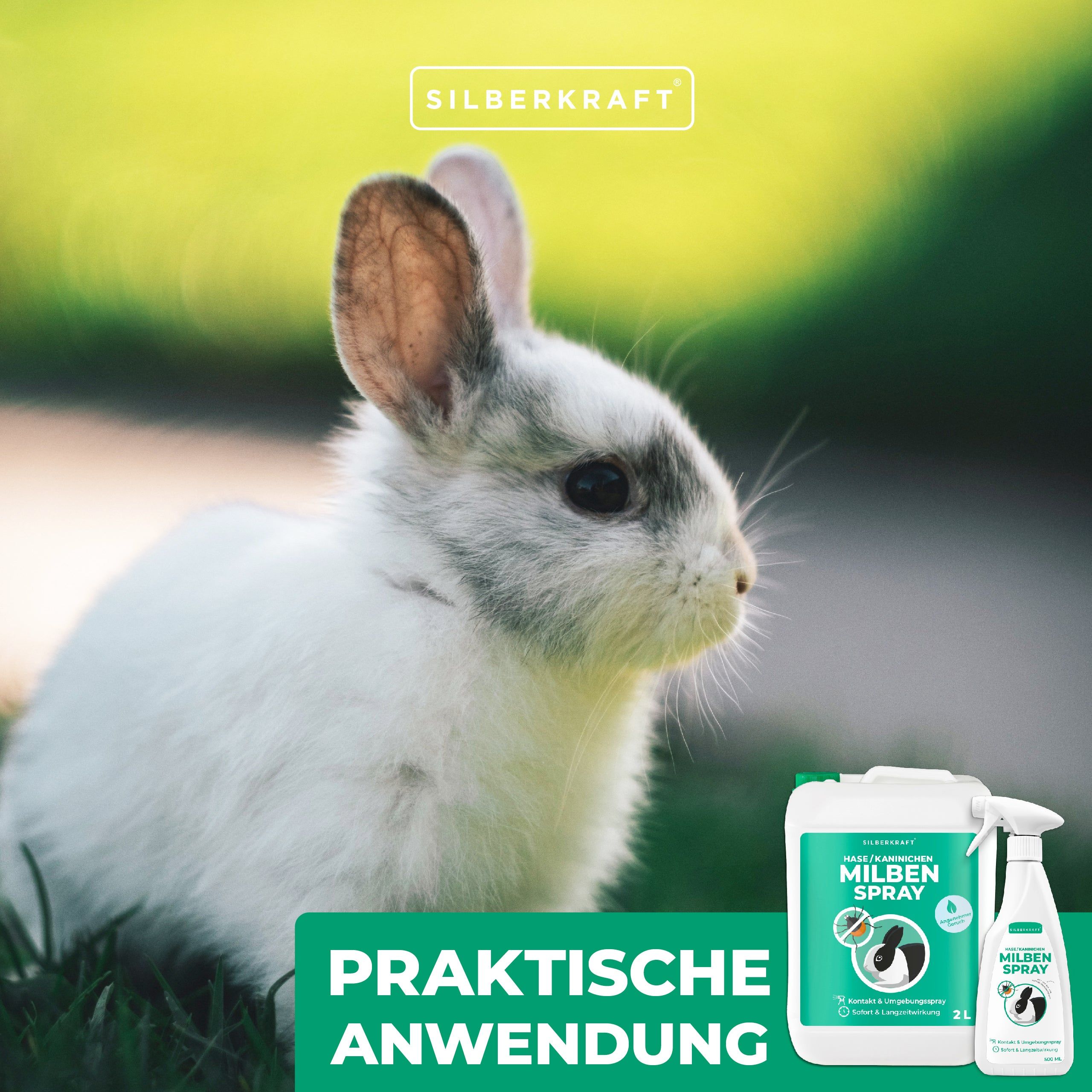 SILBERKRAFT Milbenspray Hase/Kaninchen