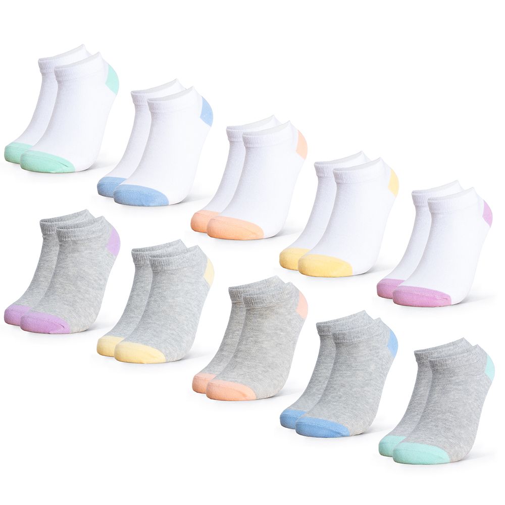 Occulto Mädchen & Jungen Sneaker Socken 10er Pack (Modell: Piccolo)