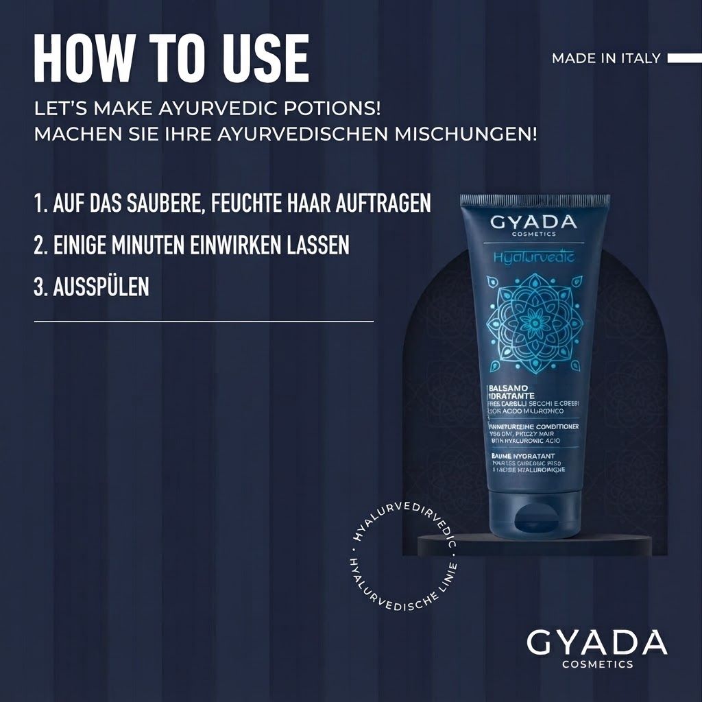 Anwendungshinweise für ein Haarprodukt mit Schritt-für-Schritt-Illustrationen.