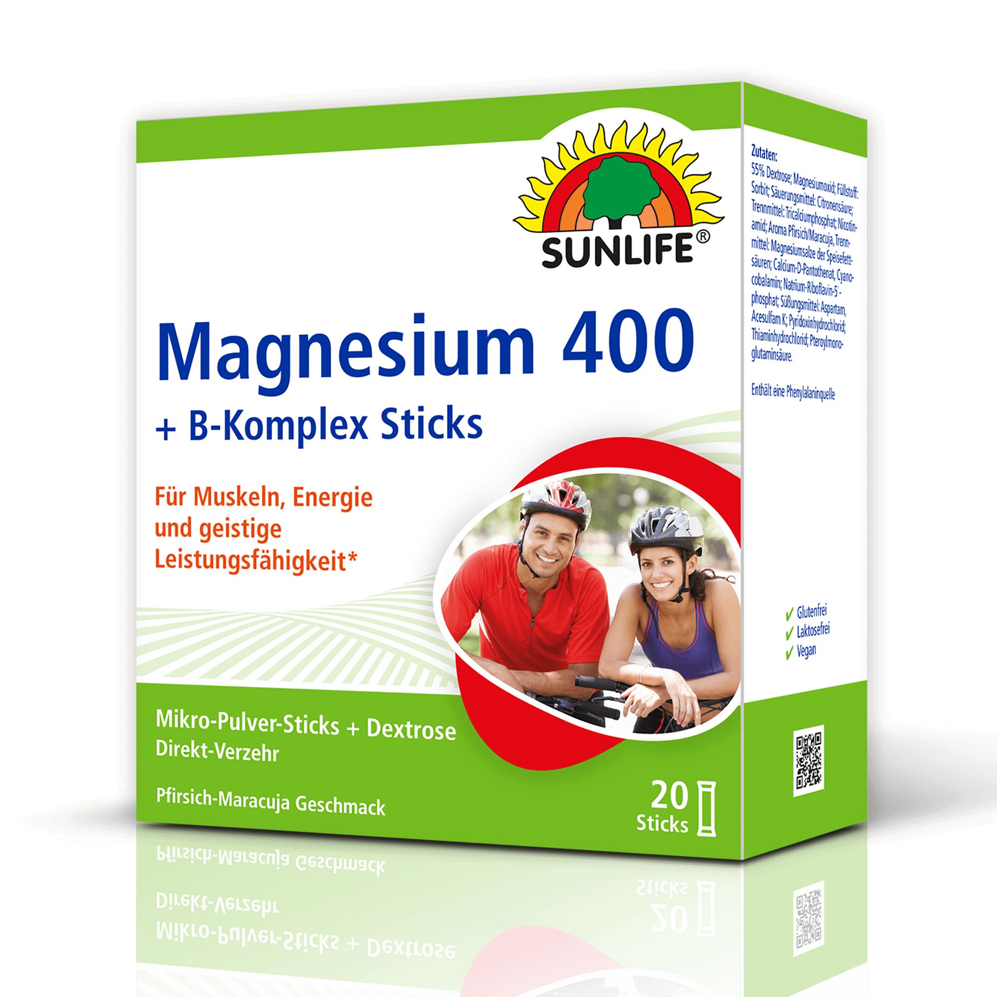 Sunlife Magnesium 400 B-Komplex Sticks