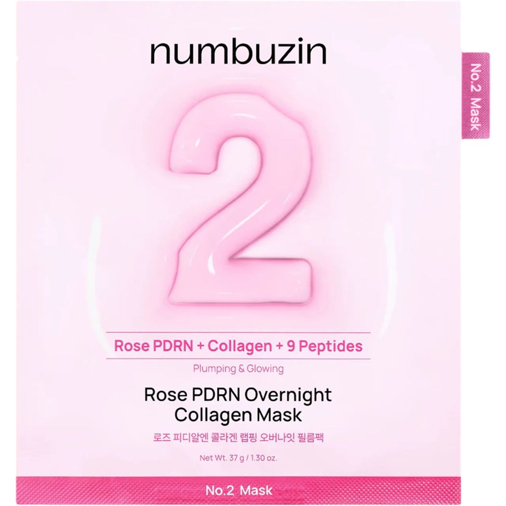 NUMBUZIN Nr.2 Rose PDRN Overnight Collagen Hydrogel-Maske