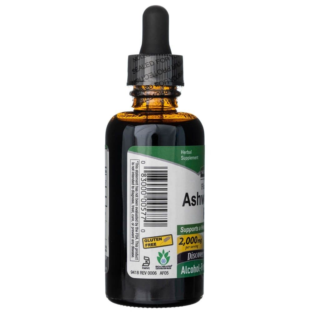 Nature's Answer Ashwagandha Root Flüssigextrakt, Flasche mit Pipette. Glutenfrei.
