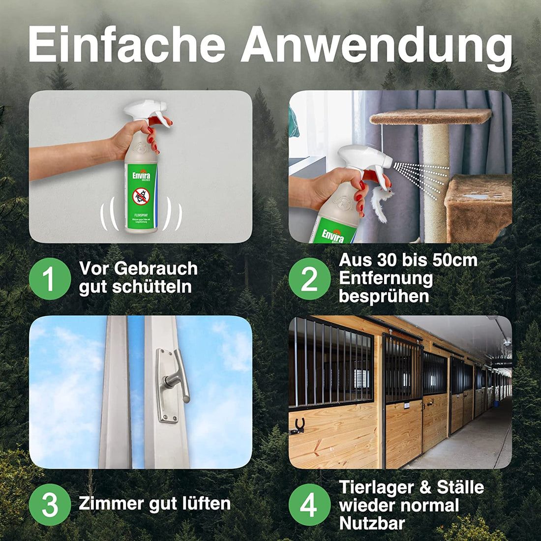 Envira Flohspray mit Nachfüllpack