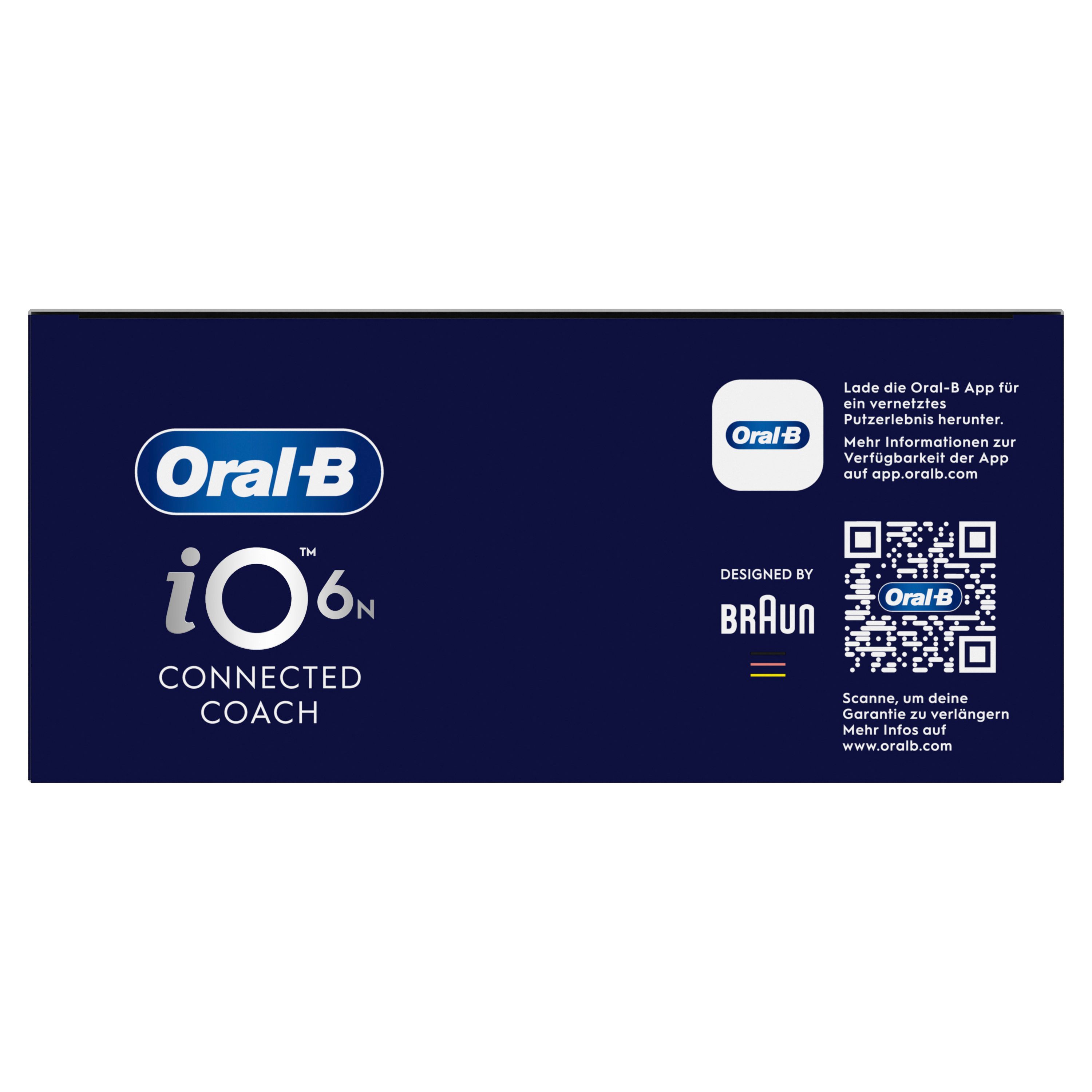 Seitenansicht der Oral-B iO Series 6 Verpackung mit Markenschriftzug.