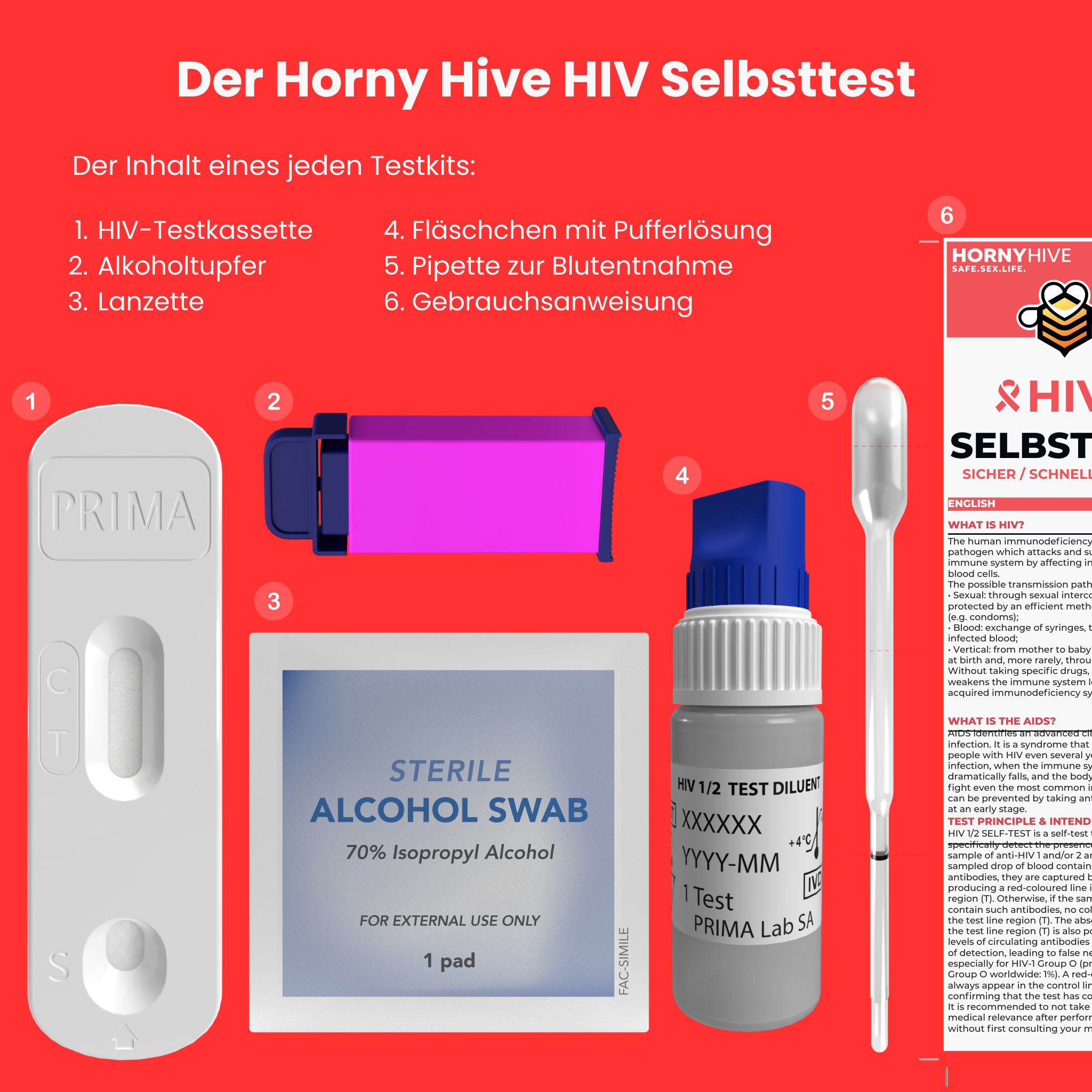Horny Hive HIV Selbsttest