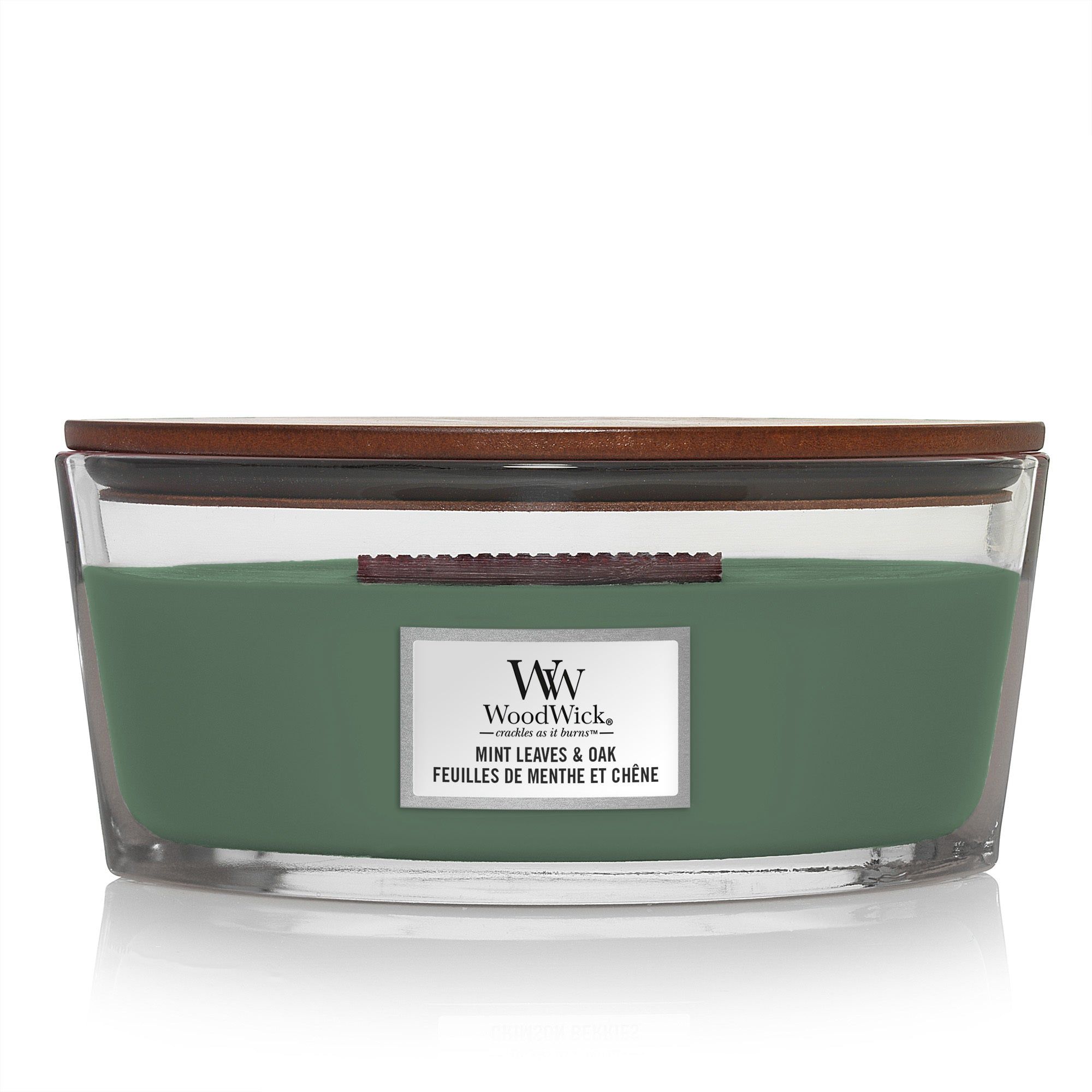 WoodWick - Ellipse Kerzen - Mint Leaves & Oak