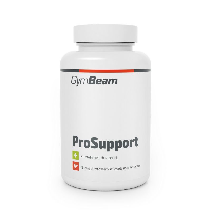Weiße Kapselbehälter mit "ProSupport" und "Prostate health support" Aufschrift.