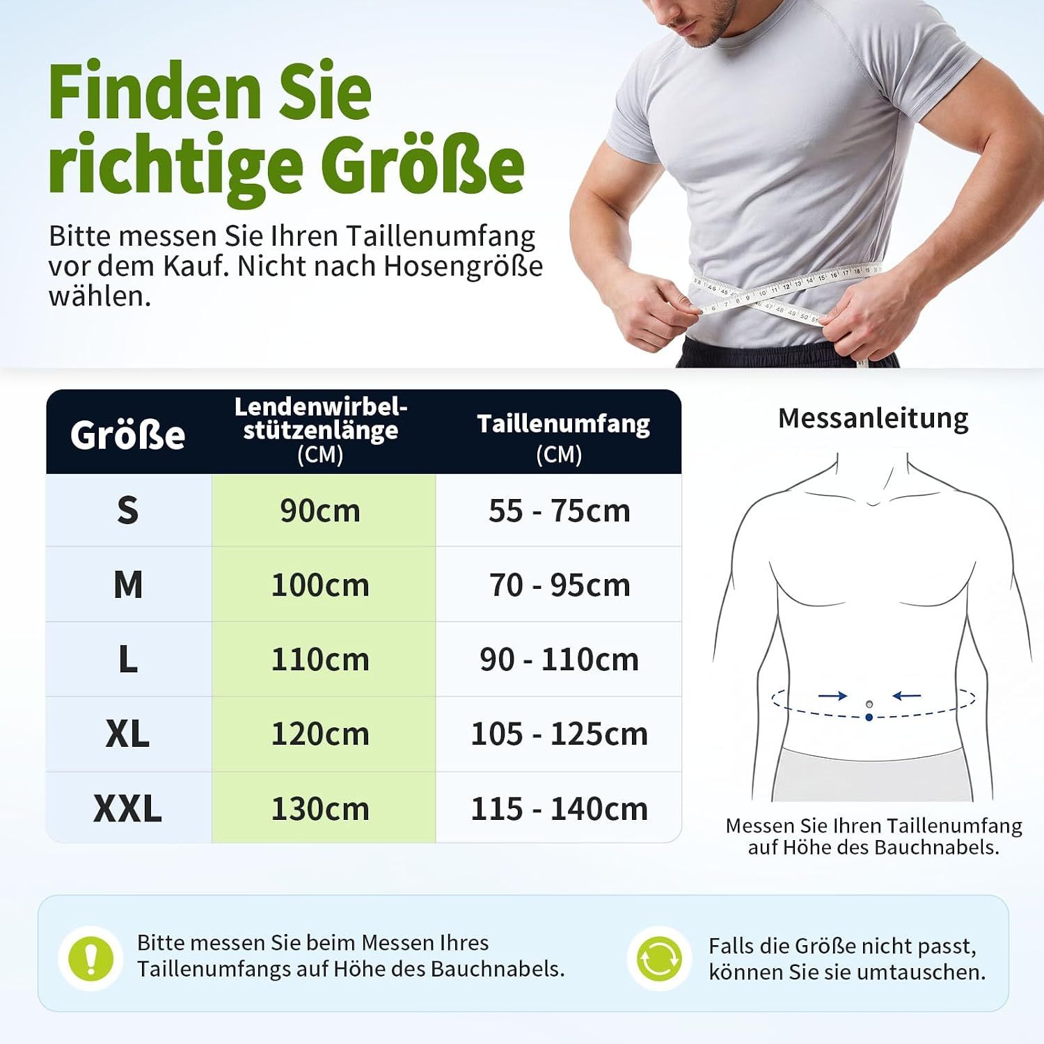 Rückenstützgurt mit 9 Stützstreben, zonierter Unterstützung und atmungsaktivem Material.