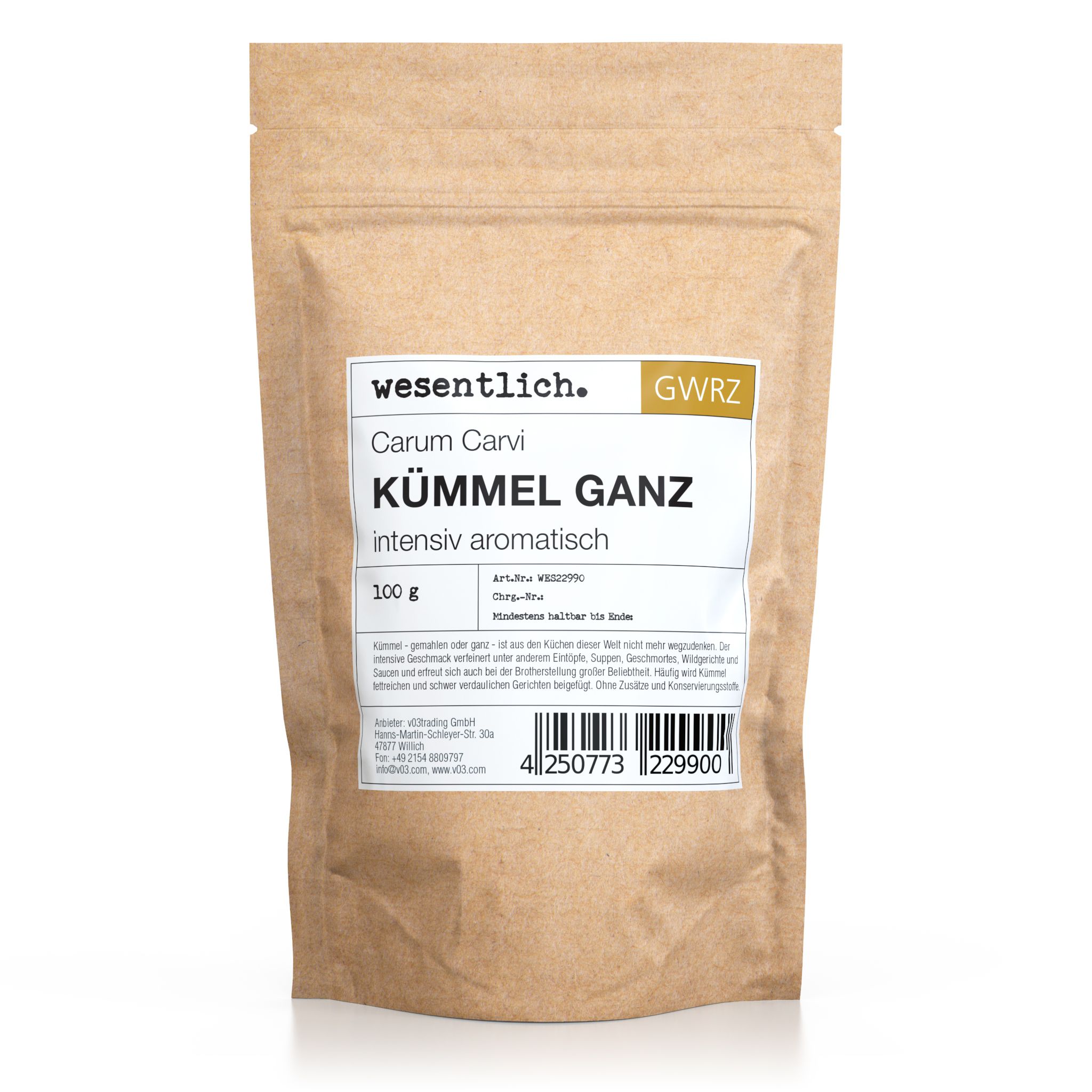 Kümmel ganz von wesentlich.