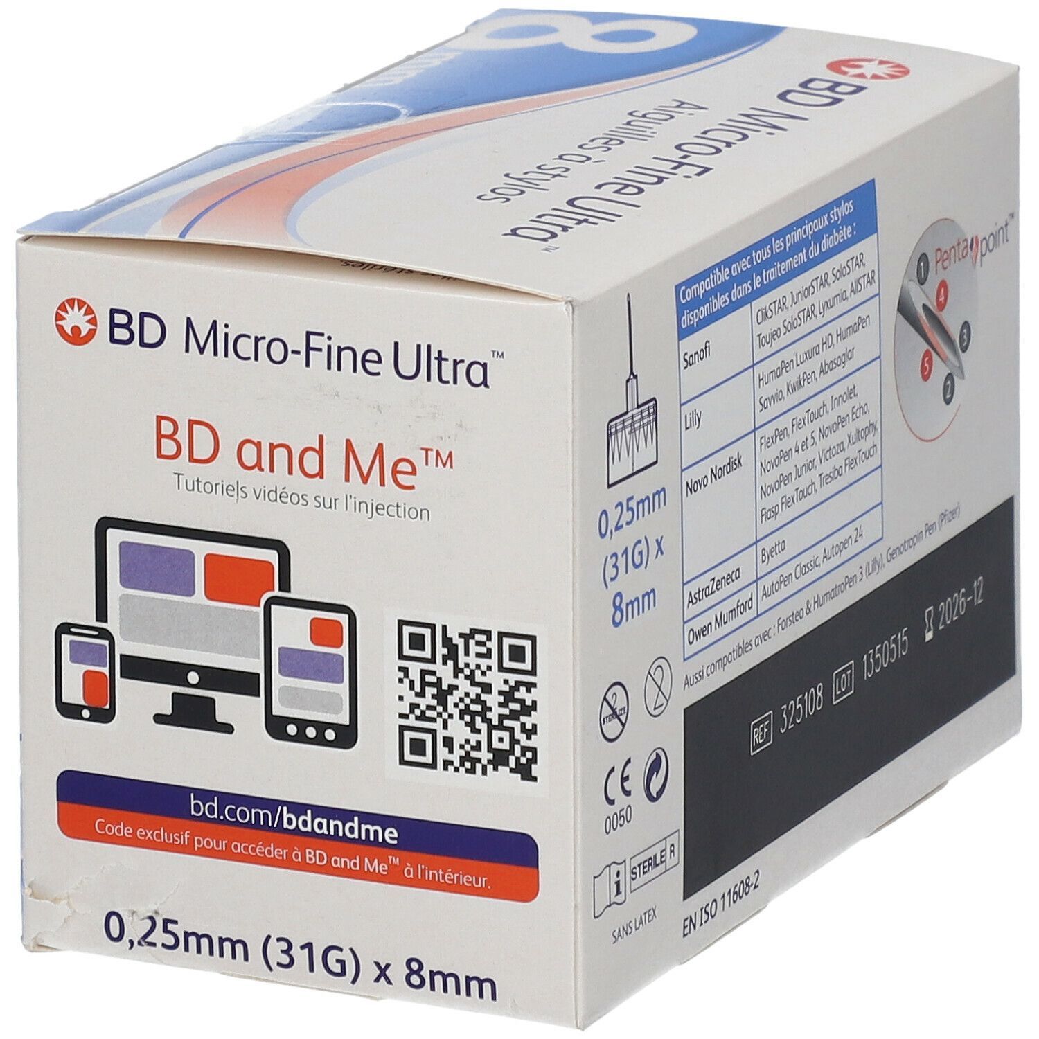 BD Micro-Fine Ultra™ 8 mm 31G