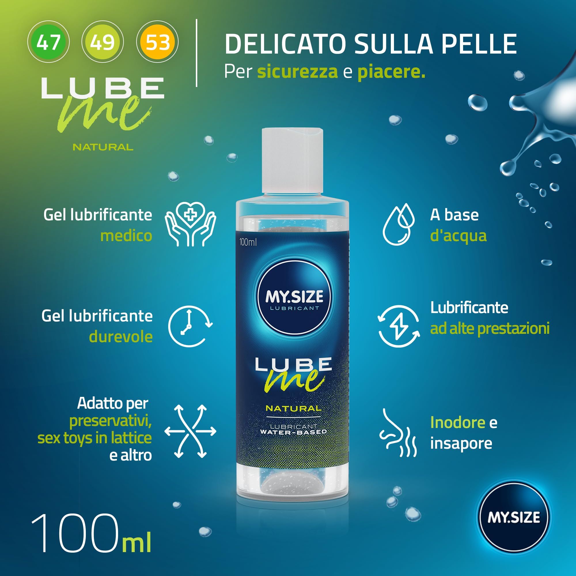 MY.SIZE Kondome + LUBE ME Natural Set
